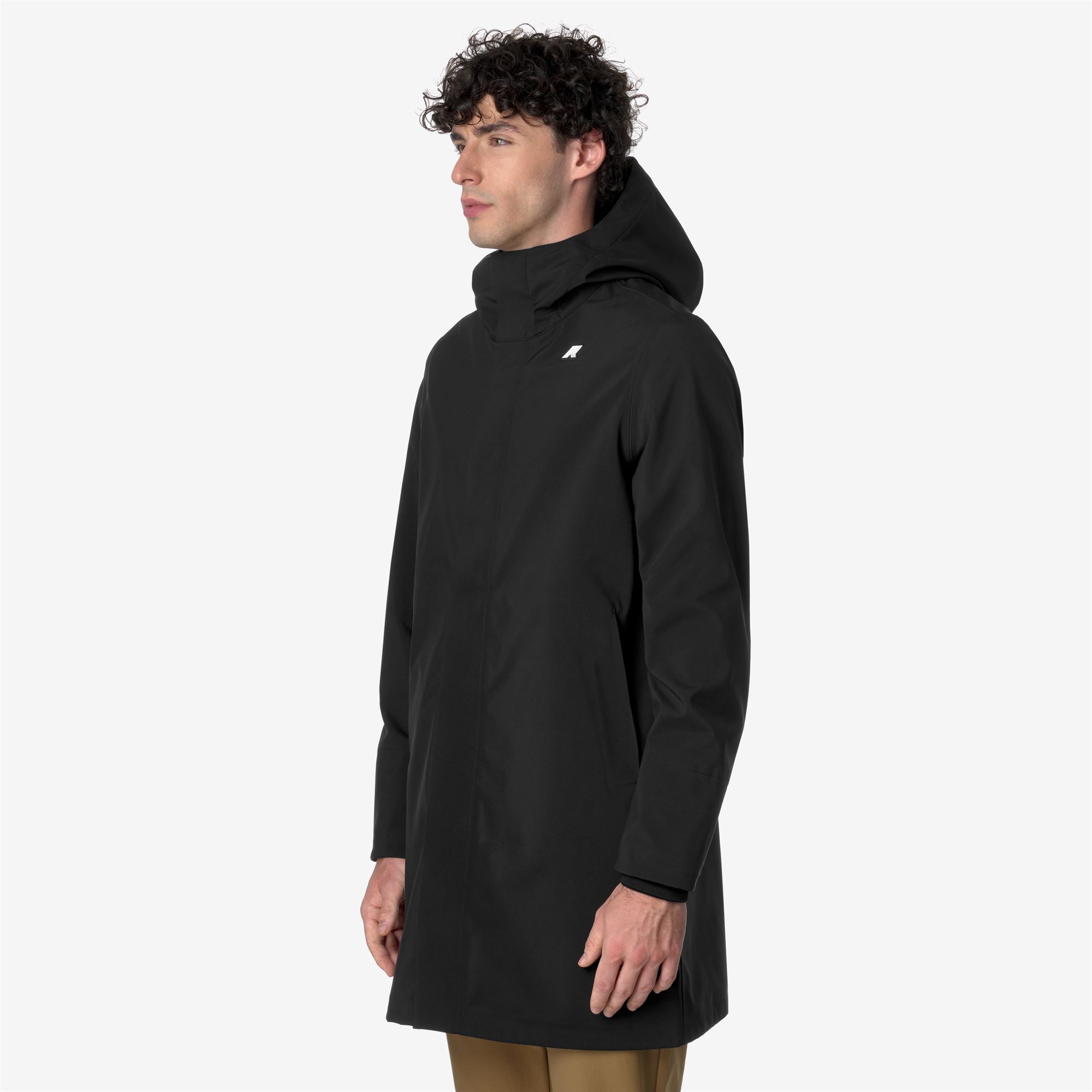 k-way-thomas-bonded-veste-longue-homme-black-blue-depth image 2