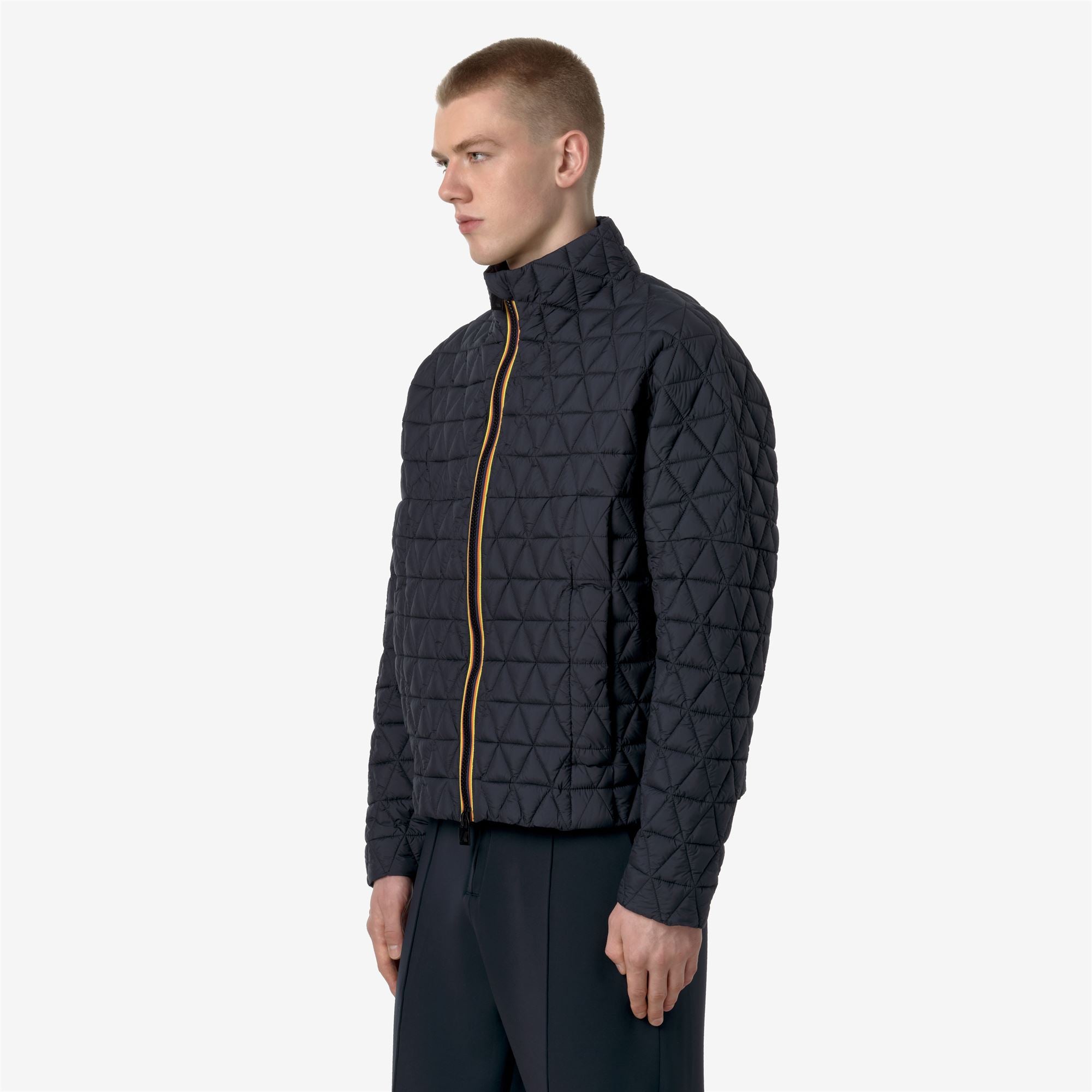 k-way-clauder-tech-thermo-light-veste-court-homme-black-ash image 2