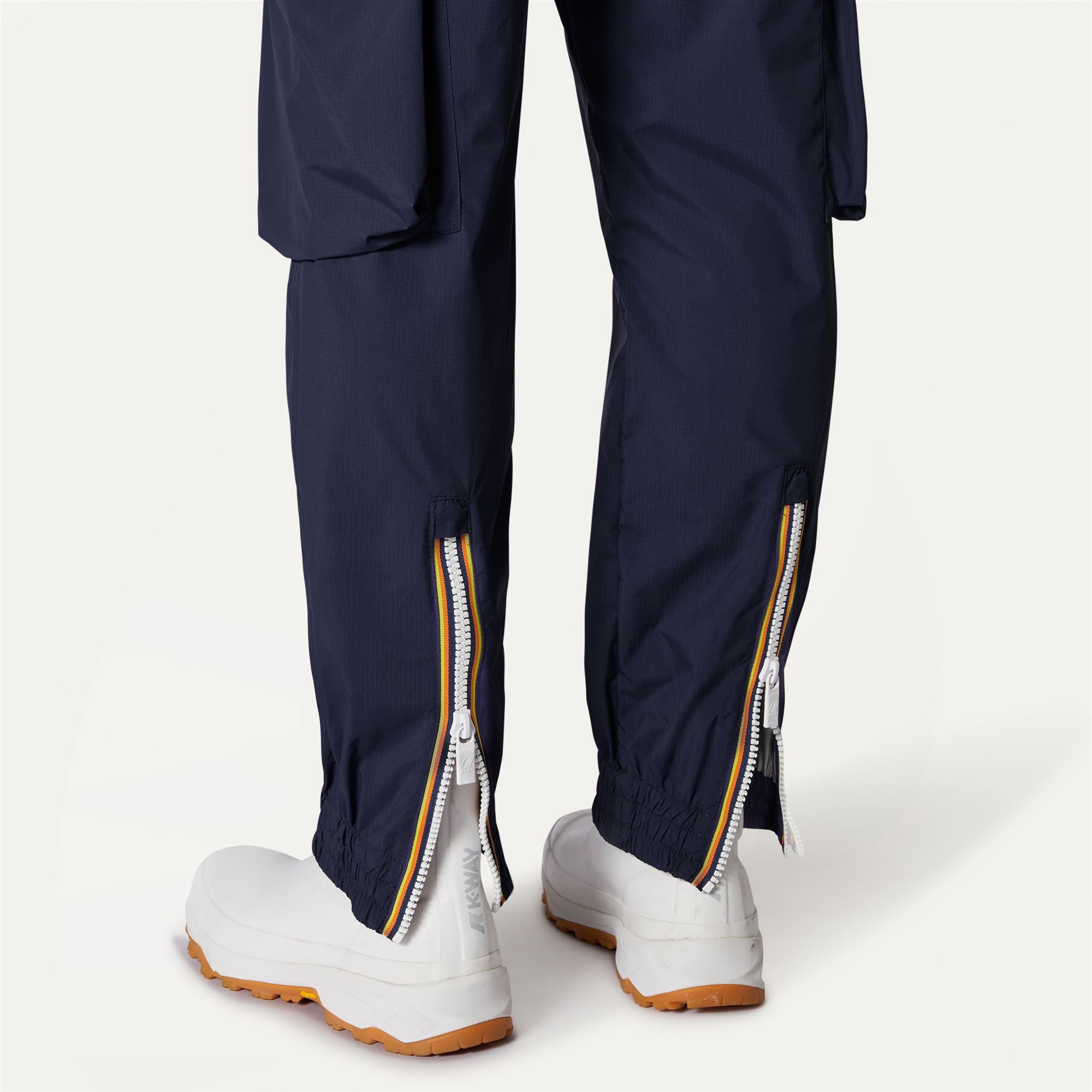 k-way-leo-pocket-2-1-amiable-silver-pantalon-cargo-unisexe-blue-print-blue-royal image 4