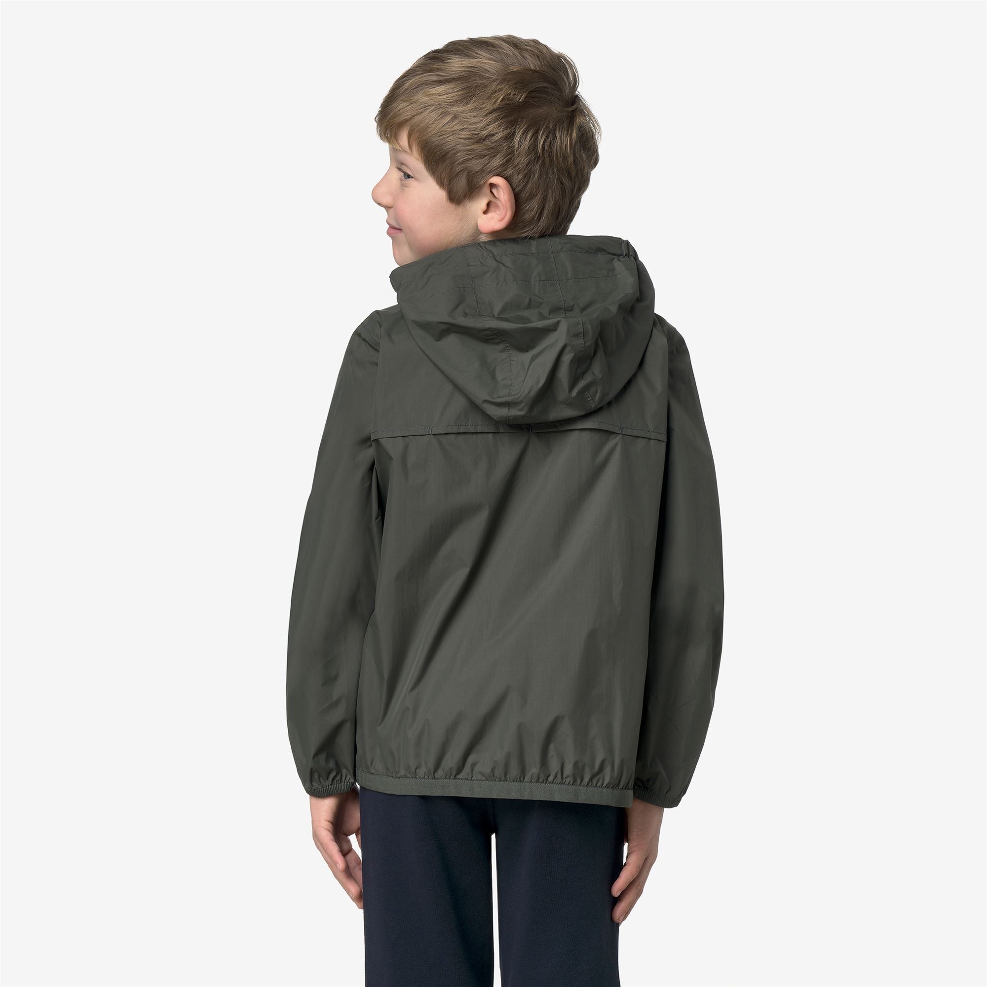 k-way-p-le-vrai-4-0-claude-veste-mi-saison-enfant-unisexe-green-blackish image 3
