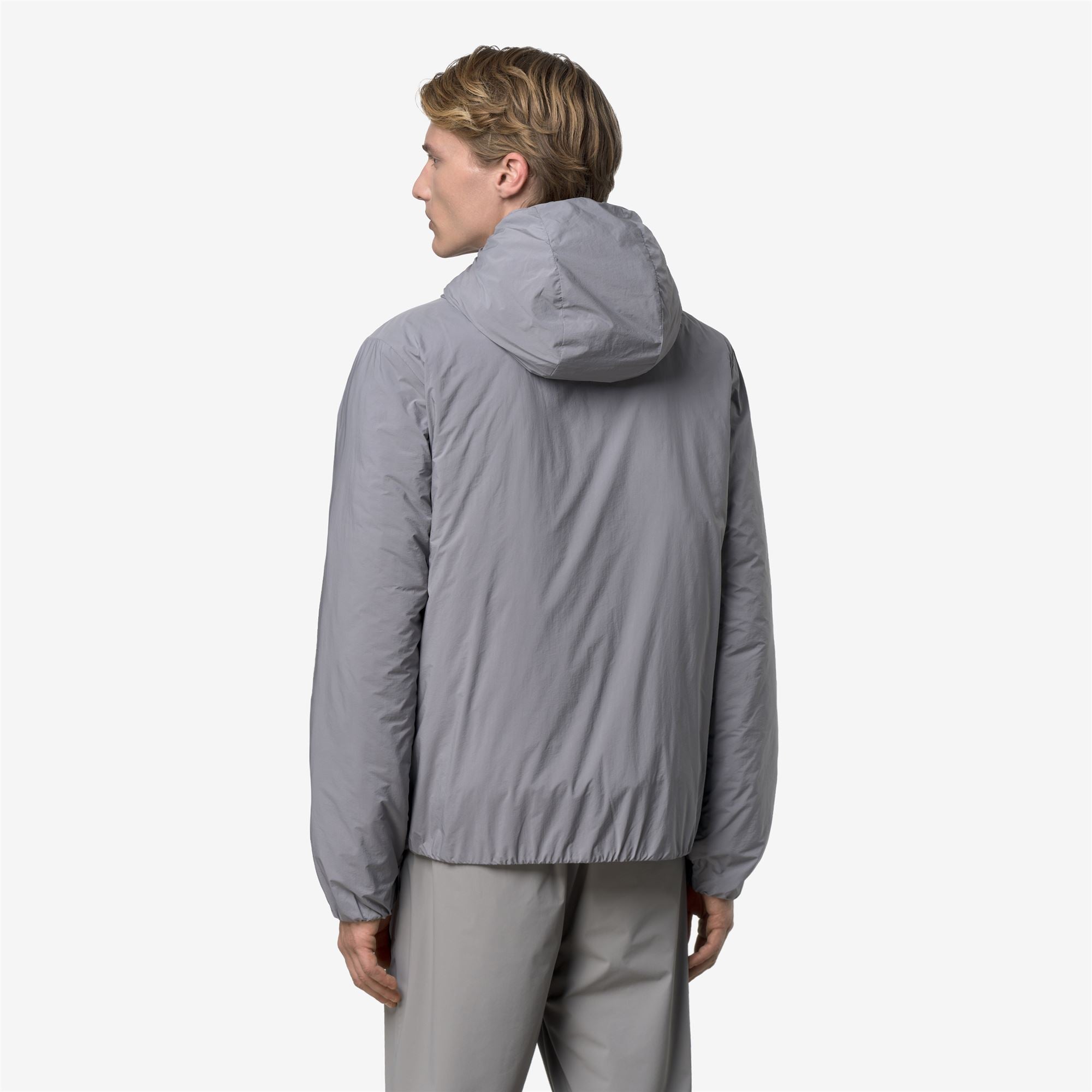 k-way-jack-plain-warm-veste-courte-homme-grey-frost image 3
