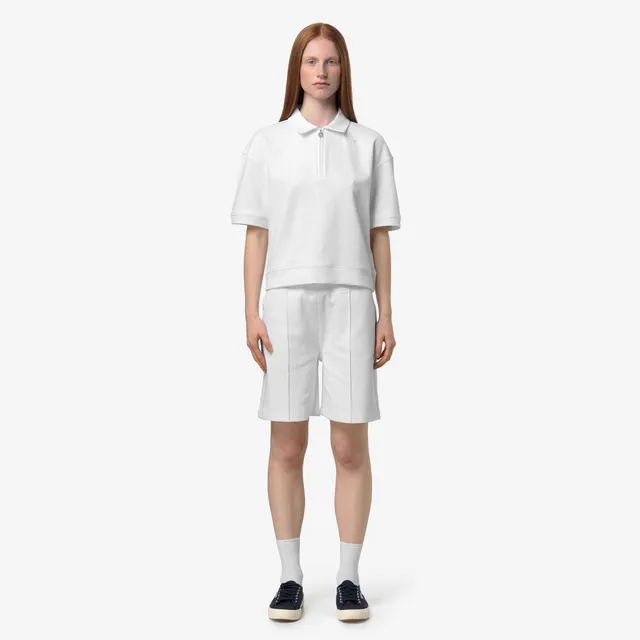 k-way-lozany-interlock-polo-femme-white-white image 1
