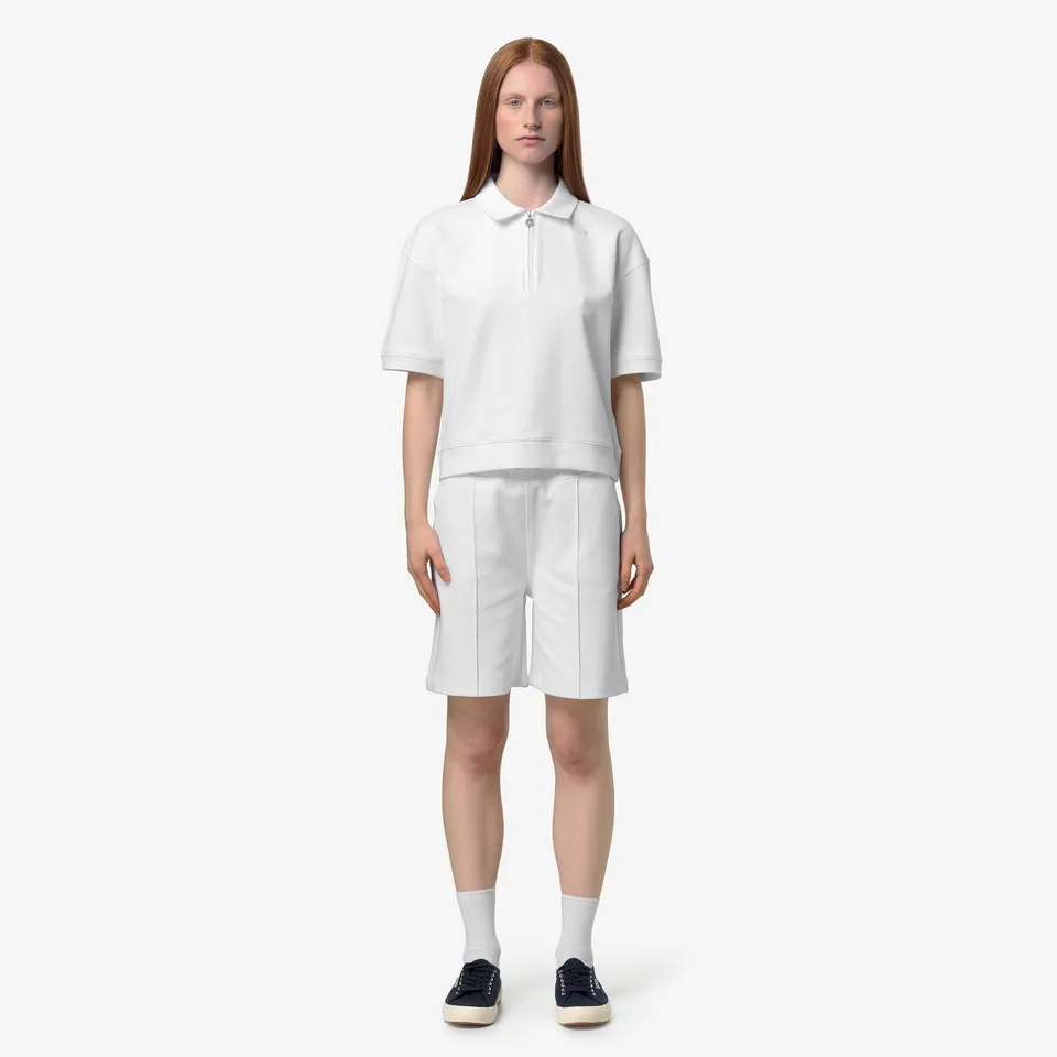 k-way-lozany-interlock-polo-femme-white-white image 1