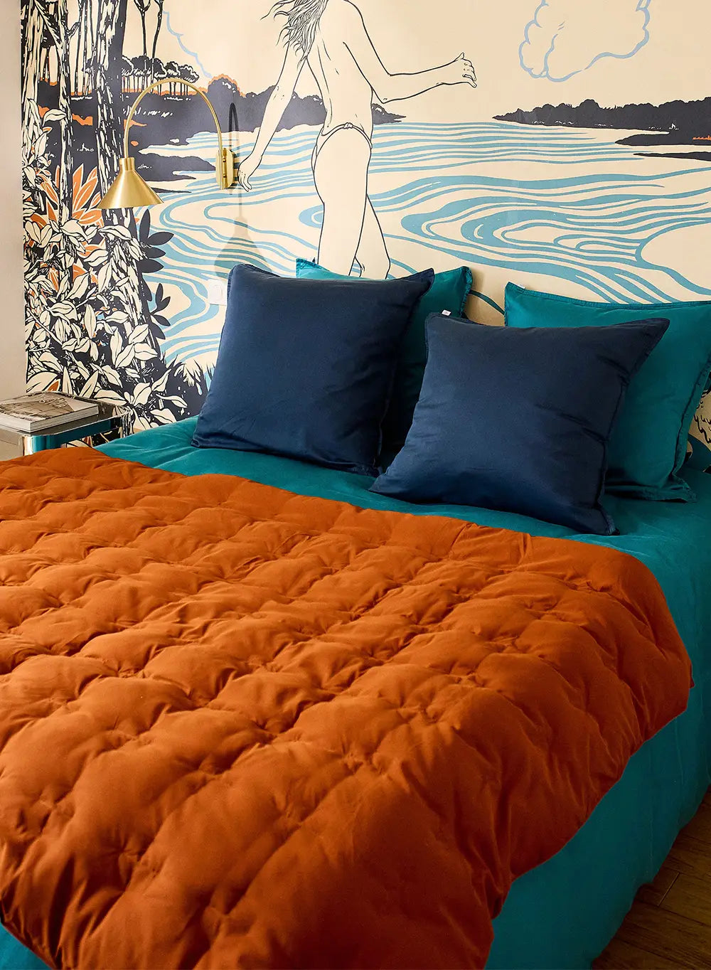 pyrenex-caresse-plaid-rouille-duvet-naturel image 3