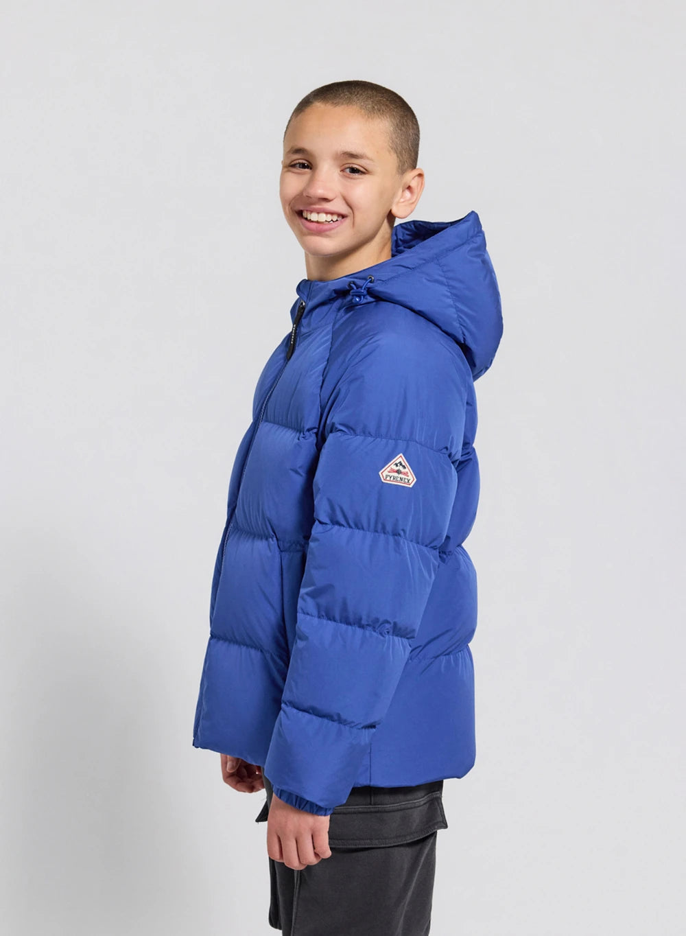 doudoune-enfant-pyrenex-sten-smooth-bleue-mate-capuche image 5