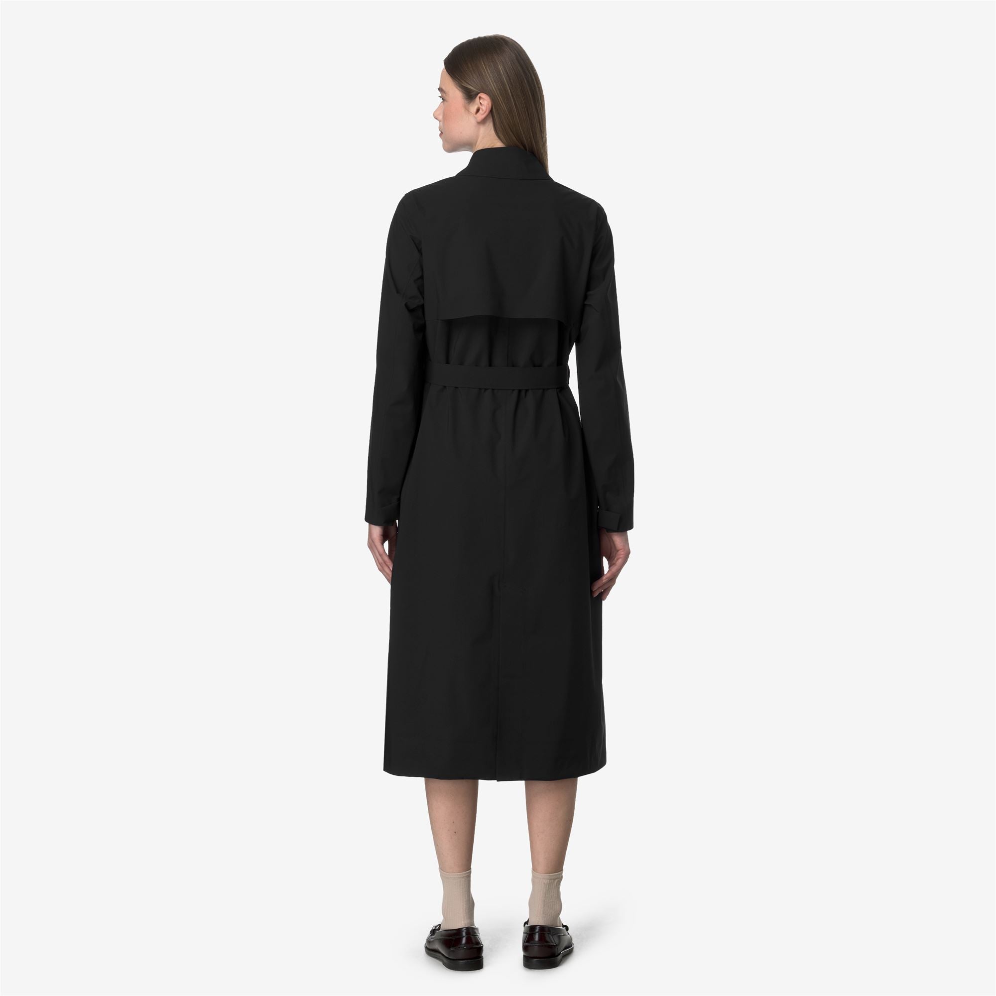 k-way-barbra-stretch-2l-veste-longue-femme-black-pure image 3