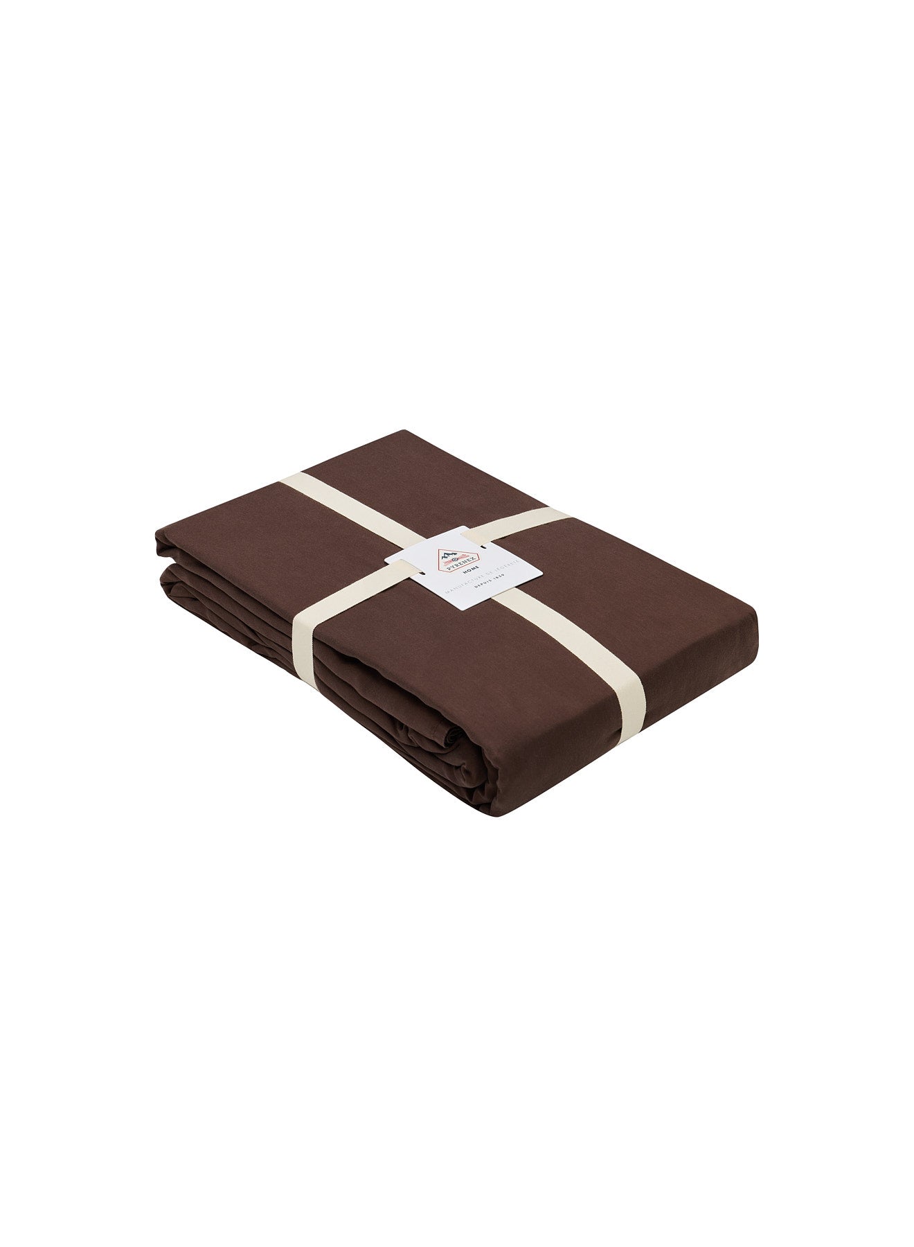 housse-de-couette-lily-unie-marron-pyrenex-coton-bio-et-tencel-lyocell image 2
