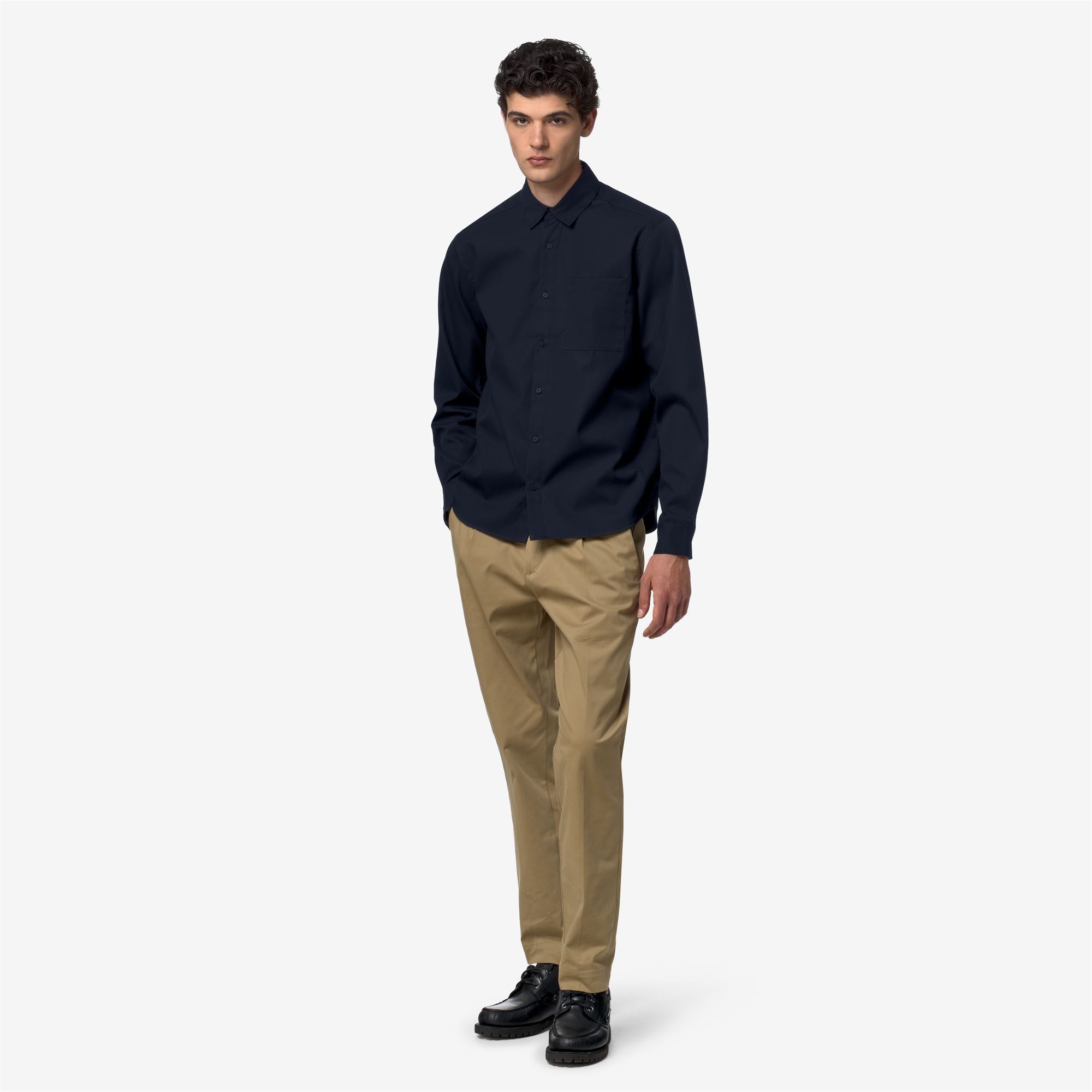 k-way-damir-oxford-non-iron-chemise-homme-blue-depth image 4