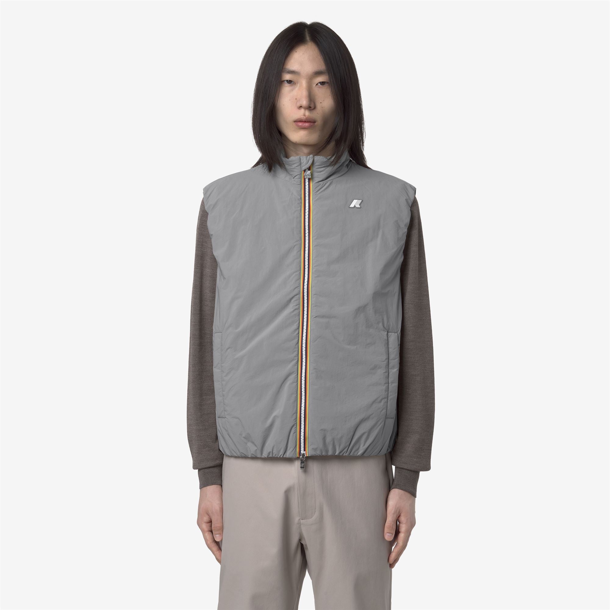 k-way-valen-plain-warm-gilet-sans-manches-homme-grey-frost image 1