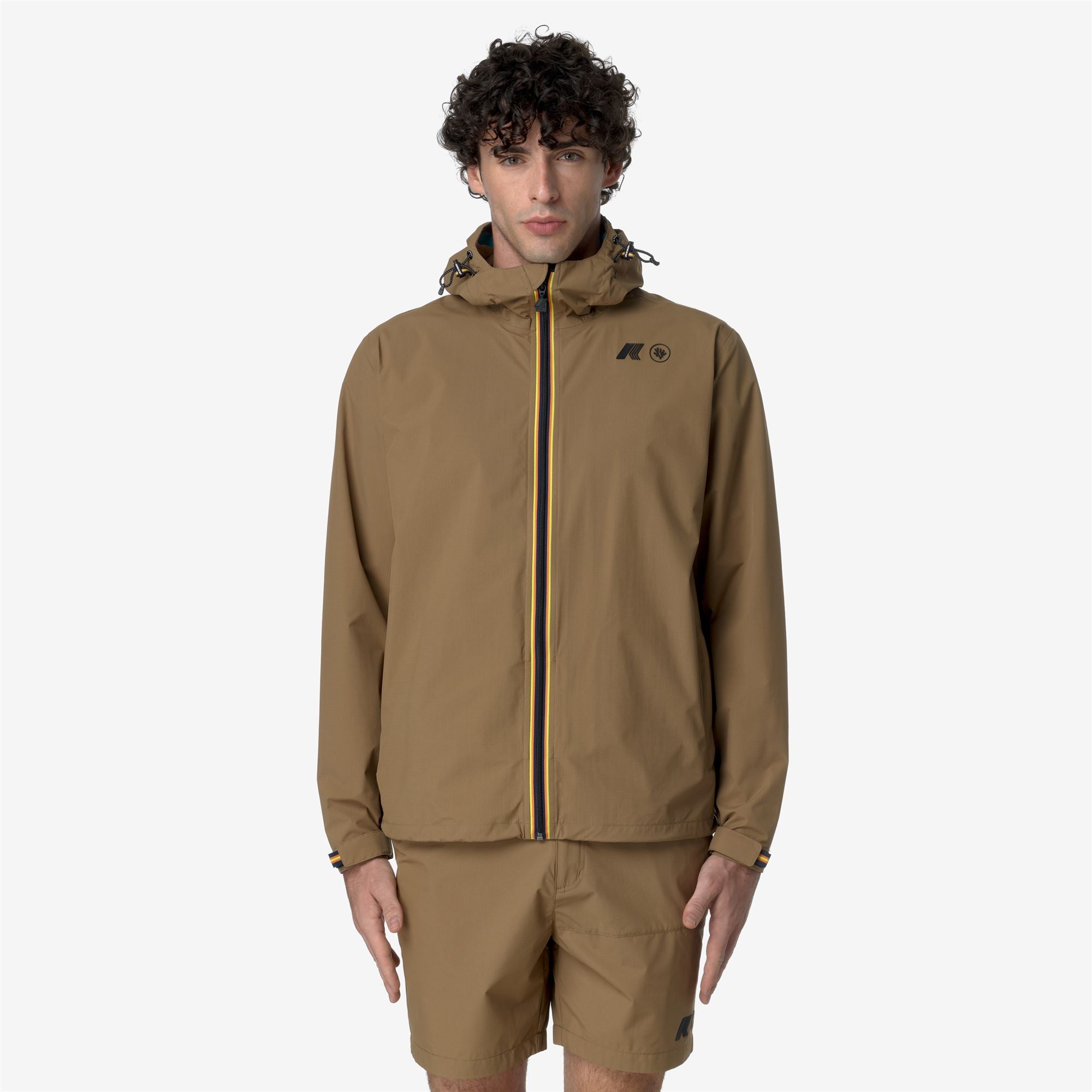 k-way-charmel-coral-gardeners-veste-mi-longue-unisexe-brown-corda image 1