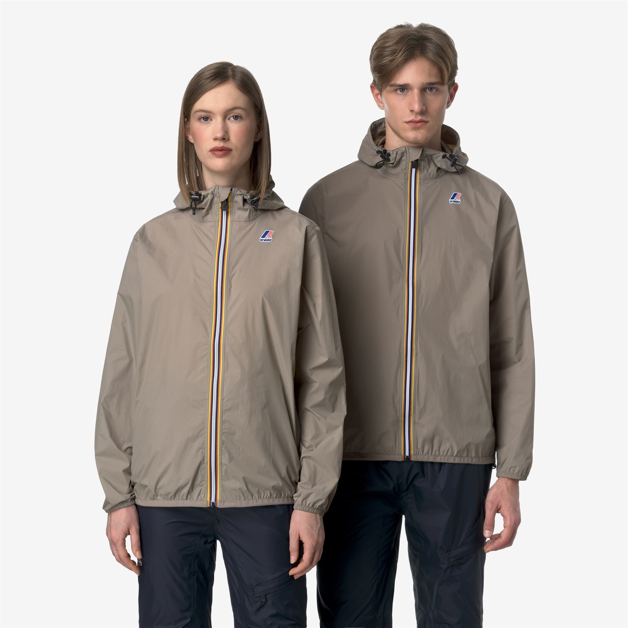 k-way-le-vrai-4-0-claude-veste-beige-taupe-unisexe image 1
