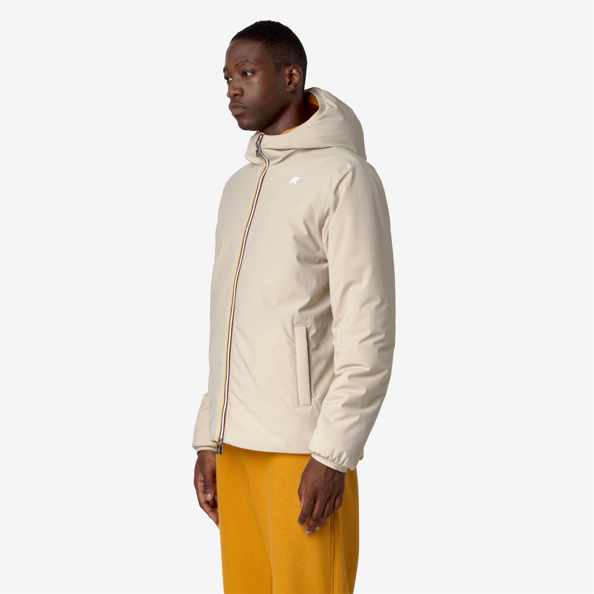 k-way-jack-st-warm-double-veste-court-homme-beige-g-yellow-i image 2