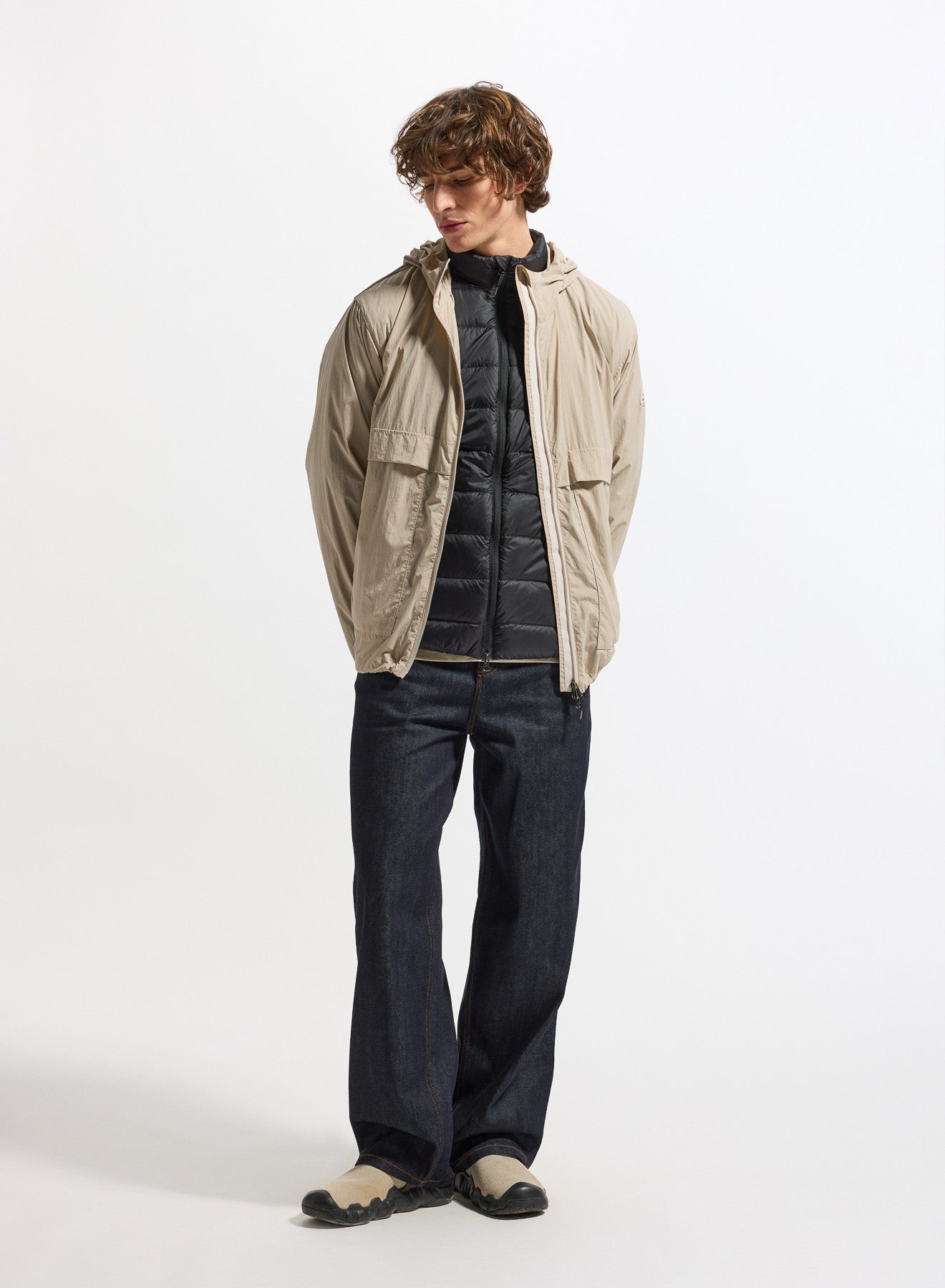 pyrenex-soulere-coupe-vent-unisexe-capuche-beige image 3