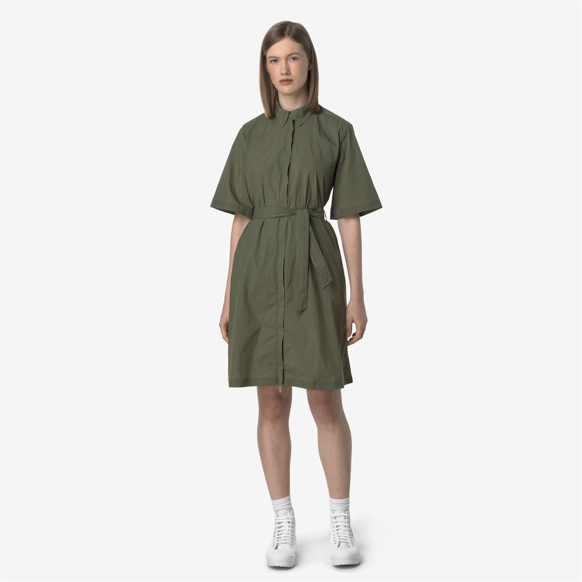 k-way-lizy-veste-3-4-femme-green-lichen image 1