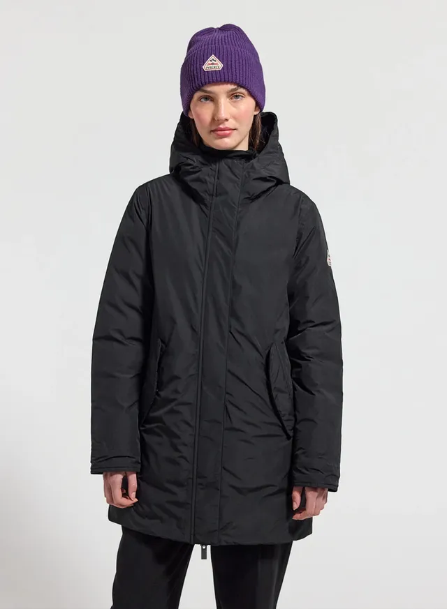 pyrenex-easy-parka-imperm-able-femme-noire-en-duvet-naturel image 1