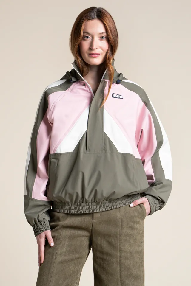 flotte-abbesses-veste-imperm-able-courte-tricolore-argile-bleu-roi image 1