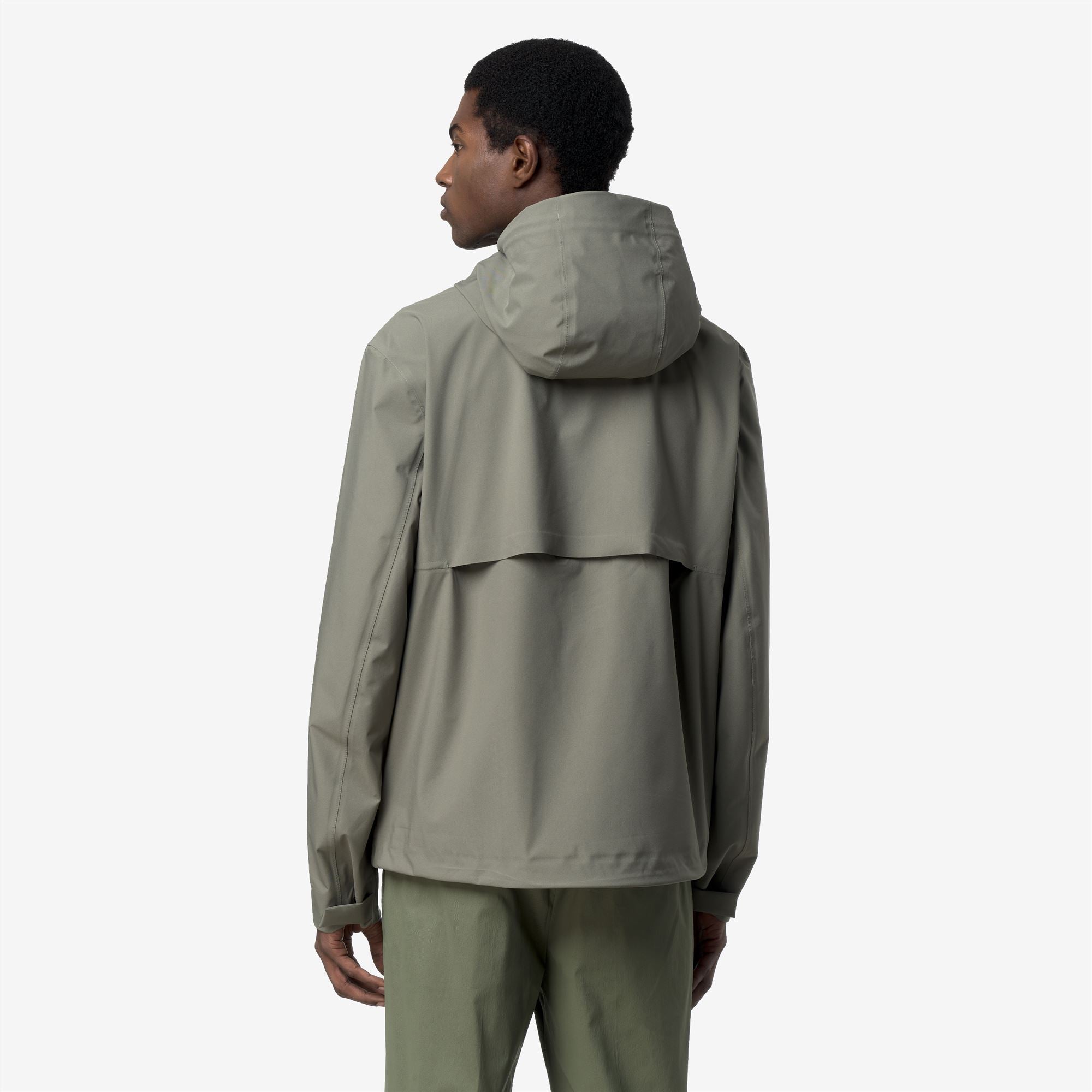 k-way-jacko-stretch-2l-veste-imperm-able-homme-green-lichen image 3
