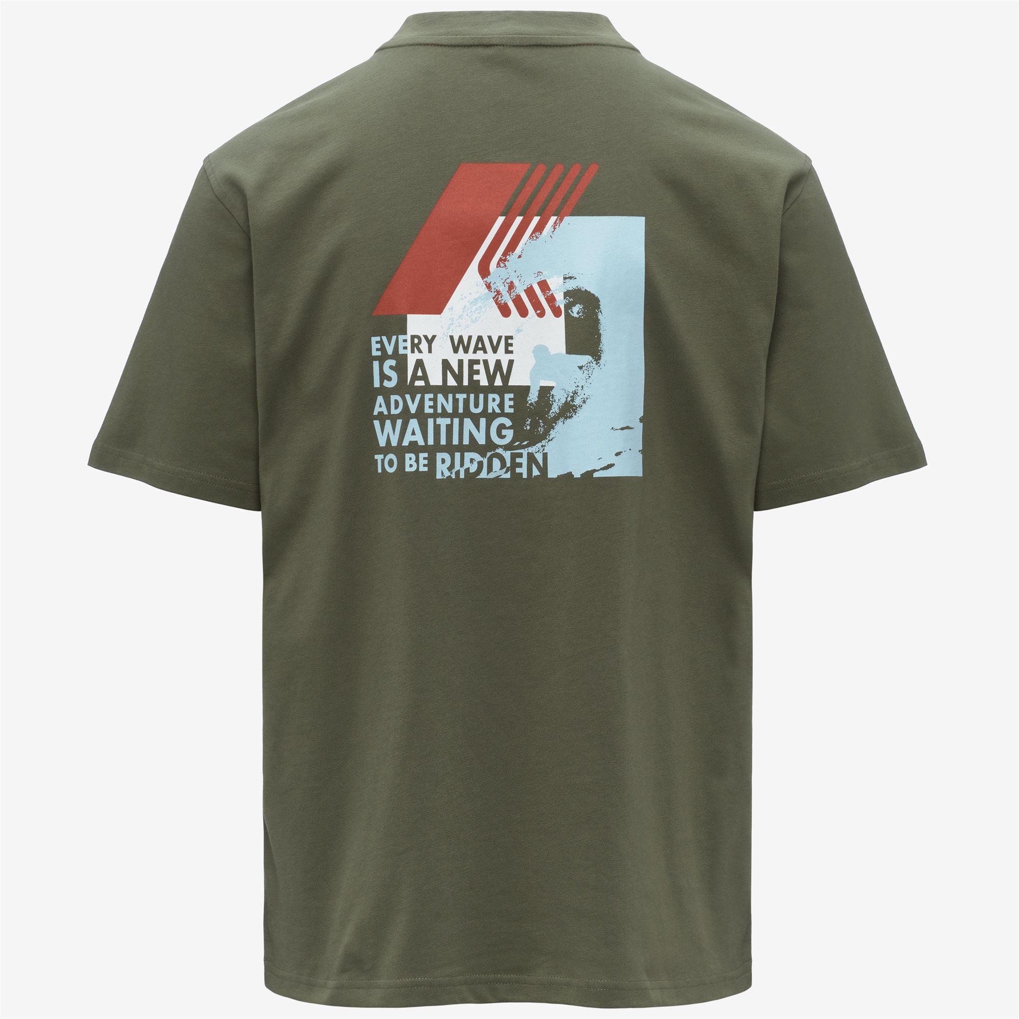 k-way-solo-jersey-wave-t-shirt-homme-green-lichen image 6