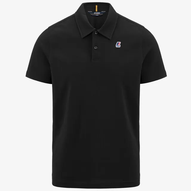 k-way-gregoire-tape-polo-homme-black-pure image 1