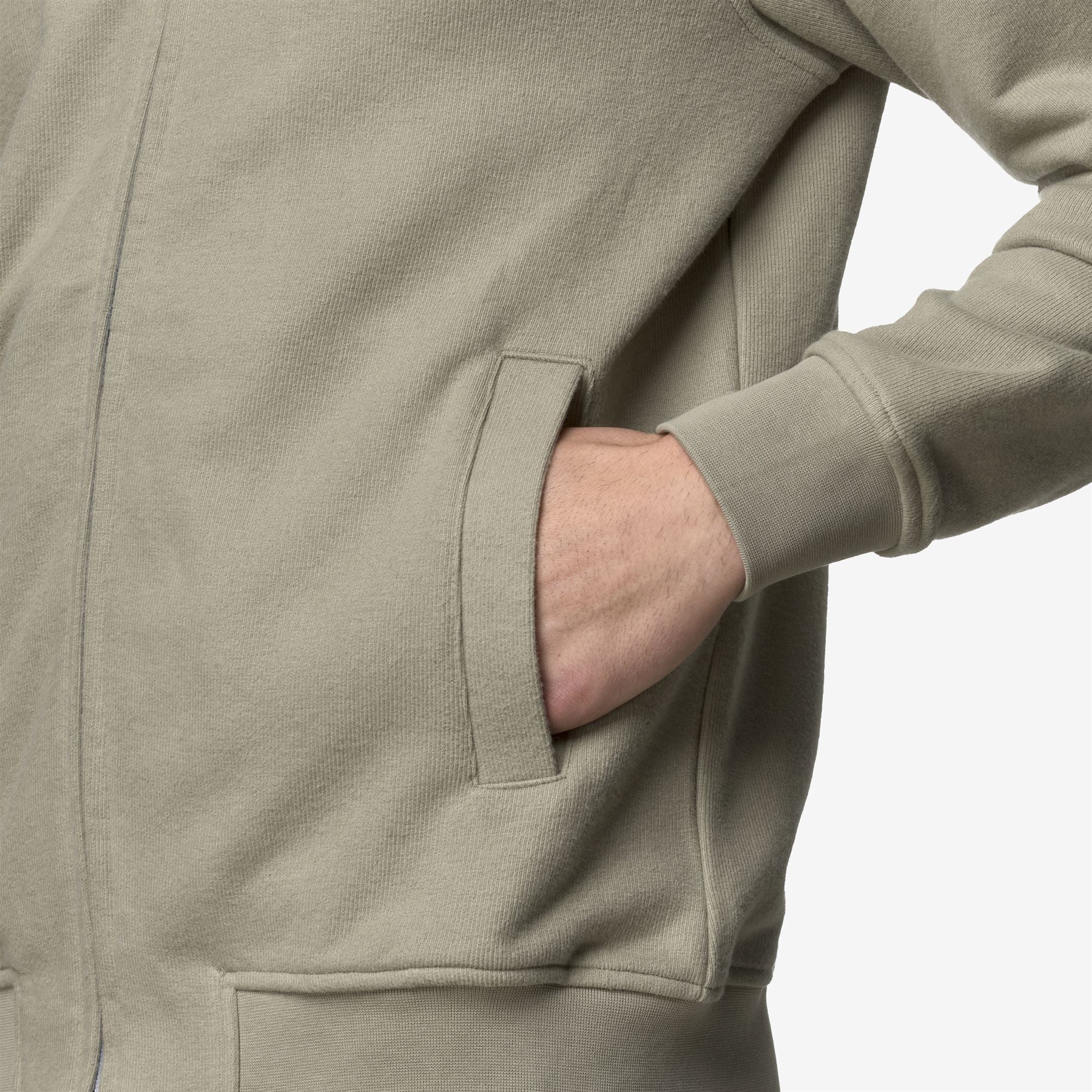 k-way-anthony-heavy-fleece-polaire-veste-homme-green-oak image 4