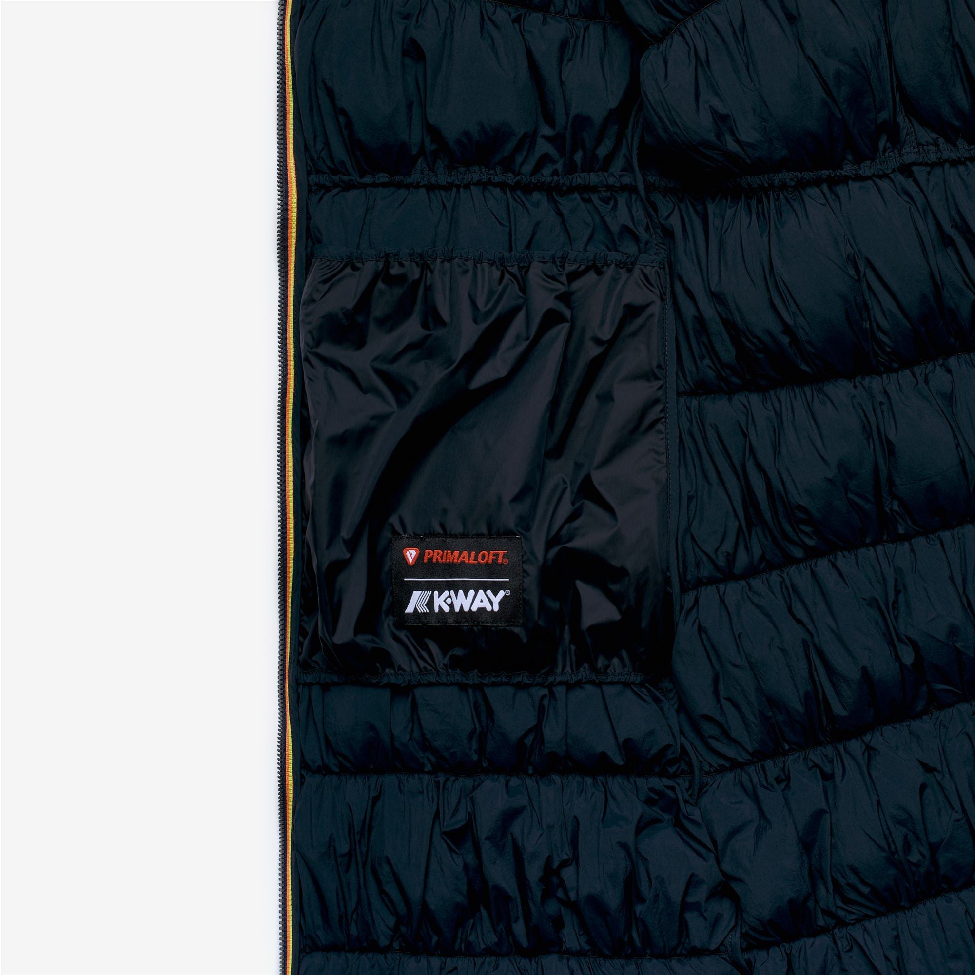 k-way-jin-maxi-ruffles-veste-longue-femme-blue-depth image 6