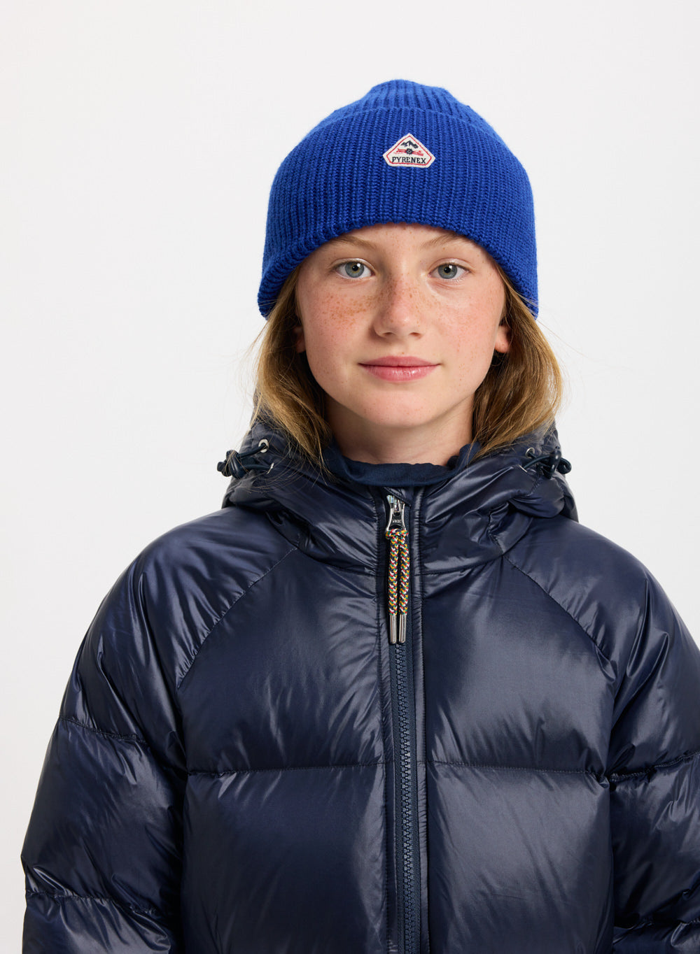 pyrenex-roki-bonnet-enfant-laine-bleu-lectrique image 2