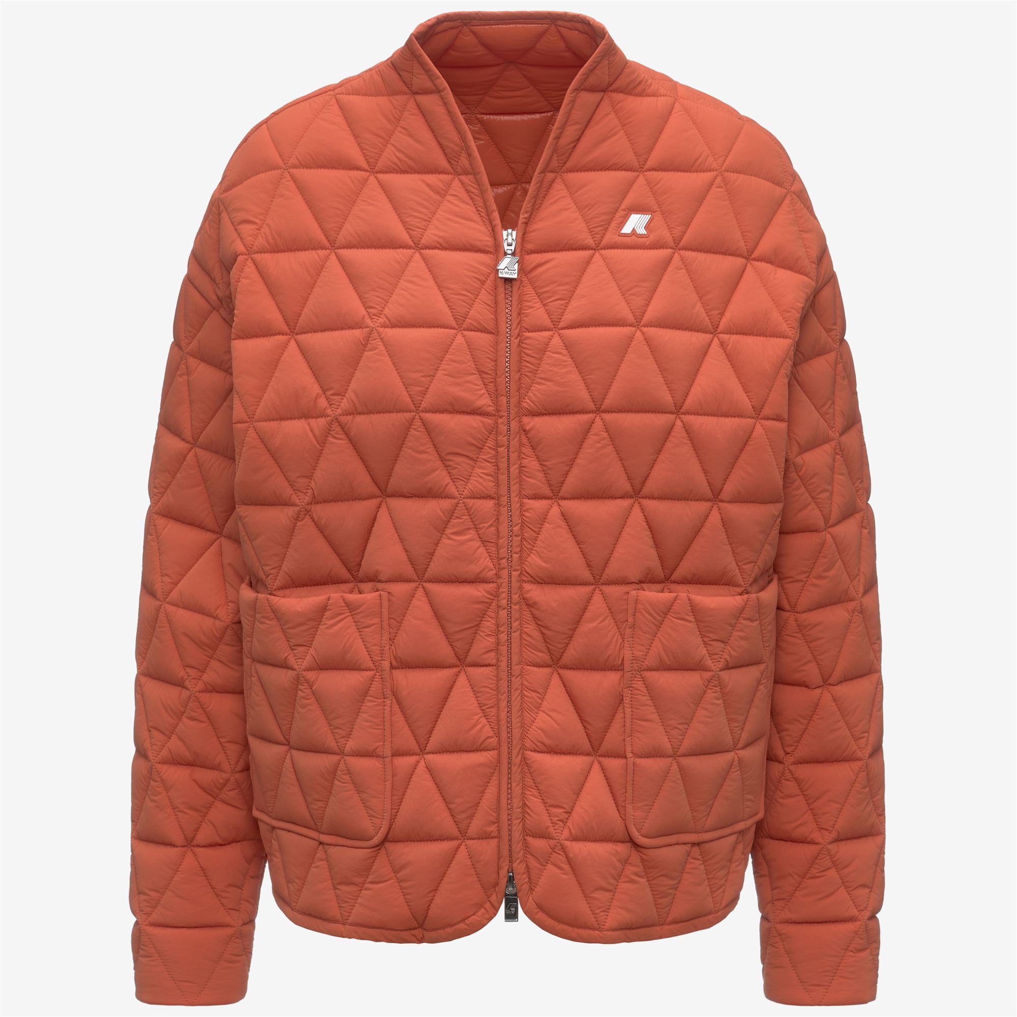 k-way-selime-diamond-quilted-warm-af-veste-mi-longue-matelass-e-femme-orange-bro image 5