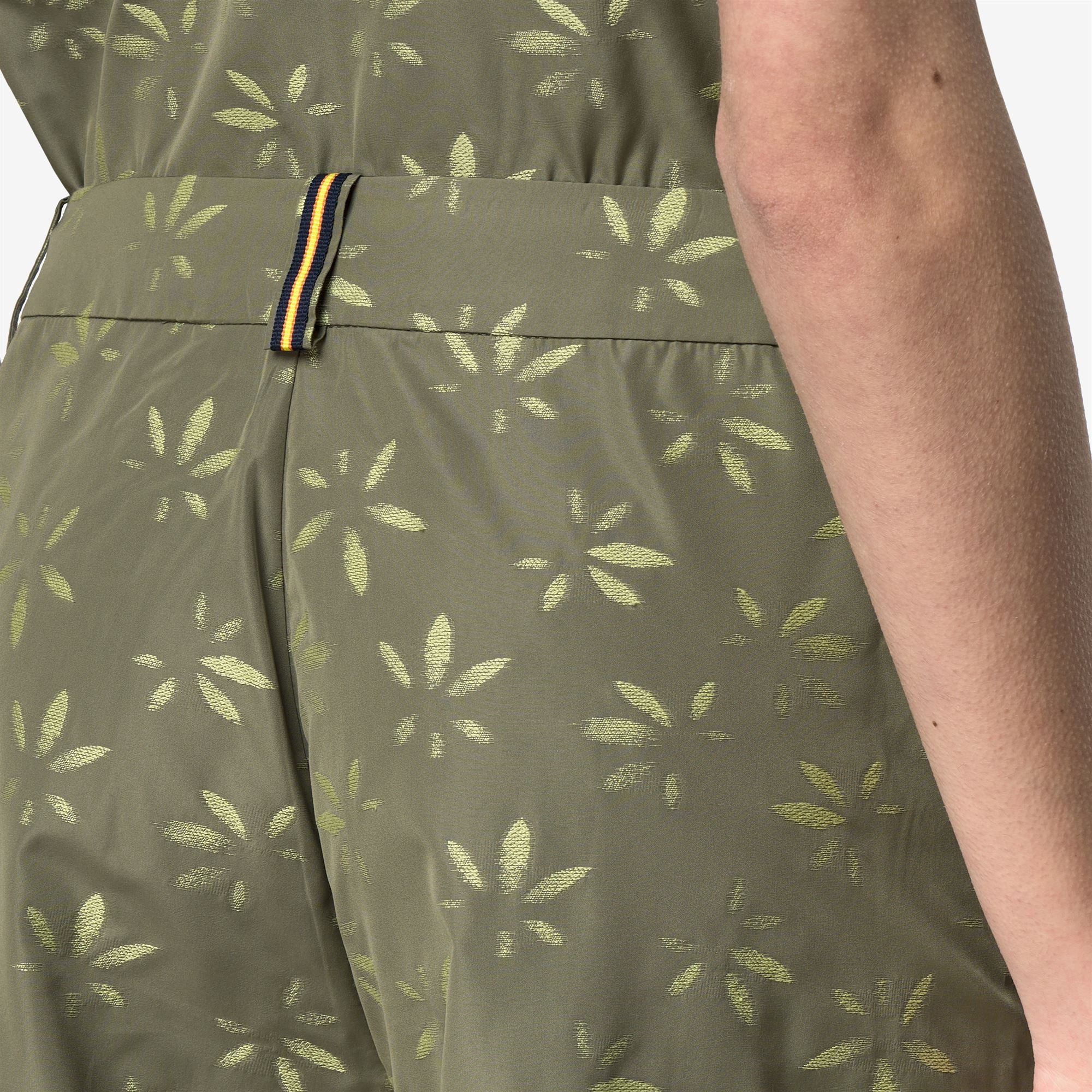 k-way-larose-emby-jacquard-short-de-sport-femme-green-lime-jacquard image 4
