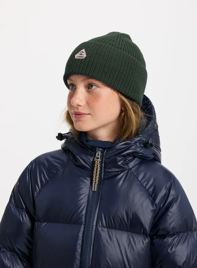 pyrenex-roki-bonnet-enfant-unisexe-en-laine-kaki image 1