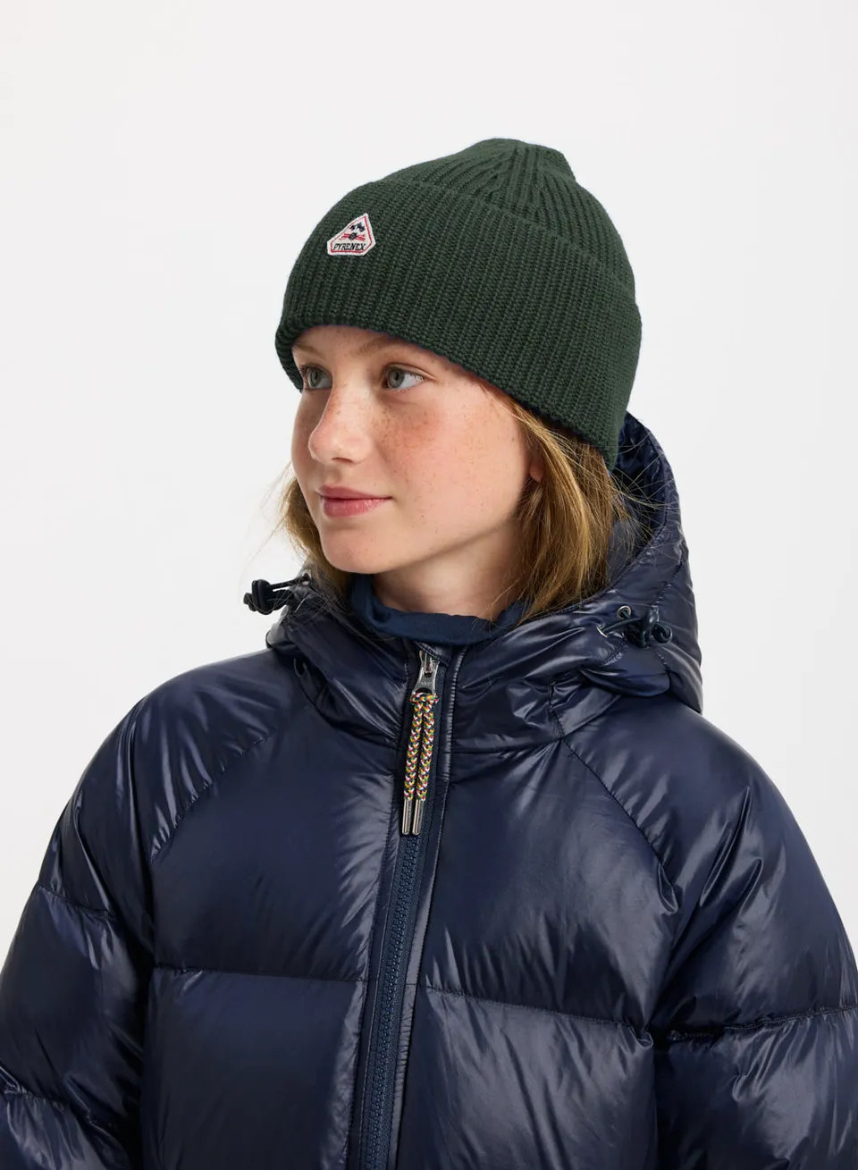 pyrenex-roki-bonnet-enfant-unisexe-en-laine-kaki image 1