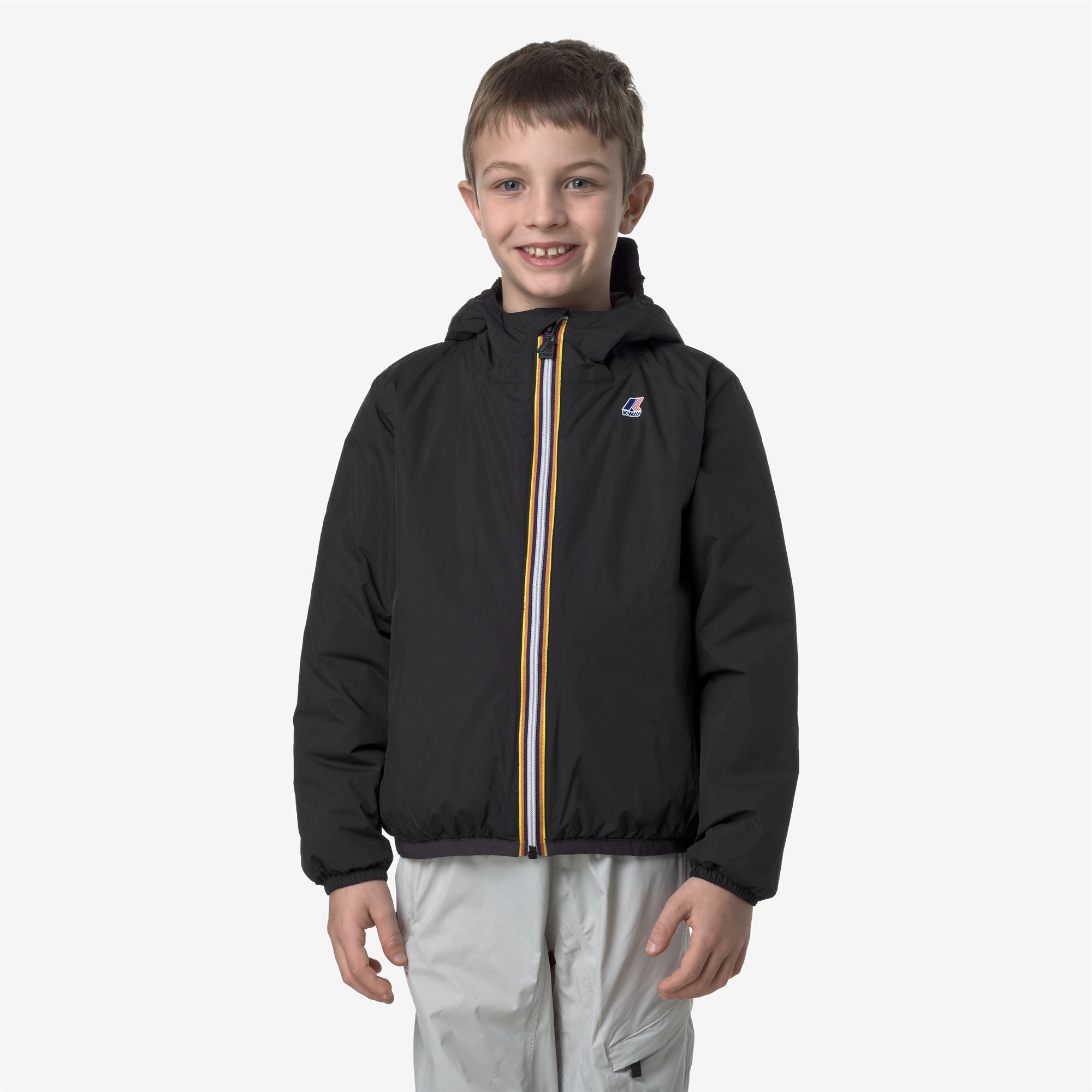 k-way-le-vrai-4-0-claude-warm-veste-mi-longue-enfant-unisexe-black-pure image 1