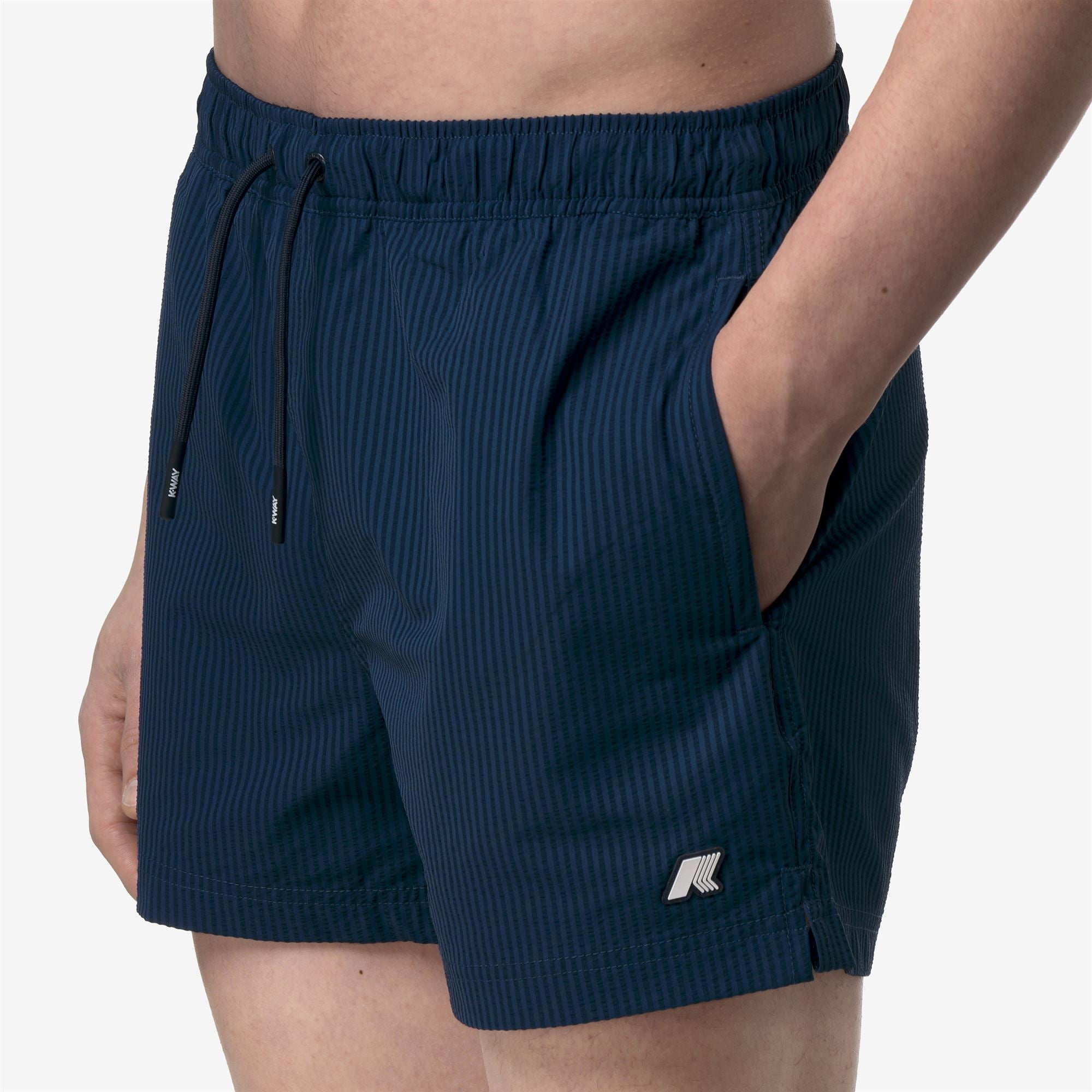 k-way-hazel-mid-stripes-beach-maillot-bain-homme-blue-insignia-blue-depth image 4