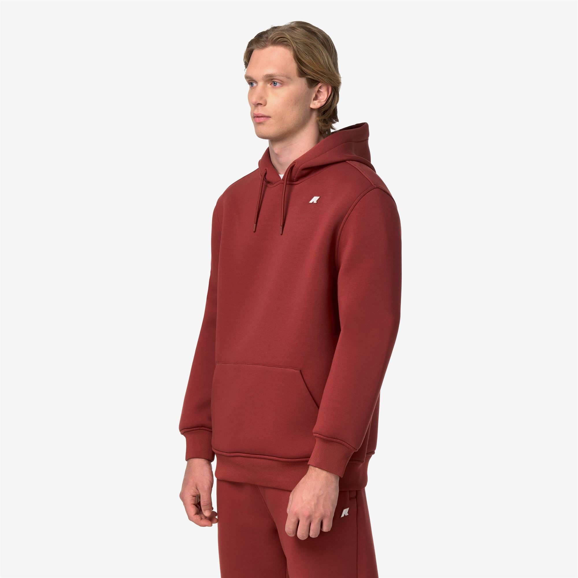 k-way-bernie-spacer-pull-over-polaire-homme-red-dk-chili image 2