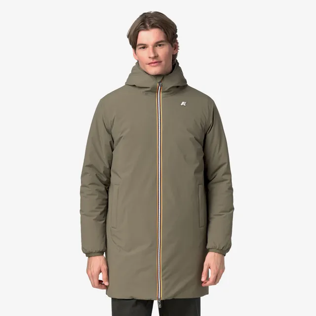 k-way-jacob-st-warm-double-veste-3-4-homme-r-versible-vert-arm-e image 1