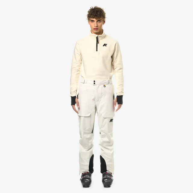 k-way-aussois-micro-twill-3-layers-pantalon-ski-homme-white-gardenia image 1