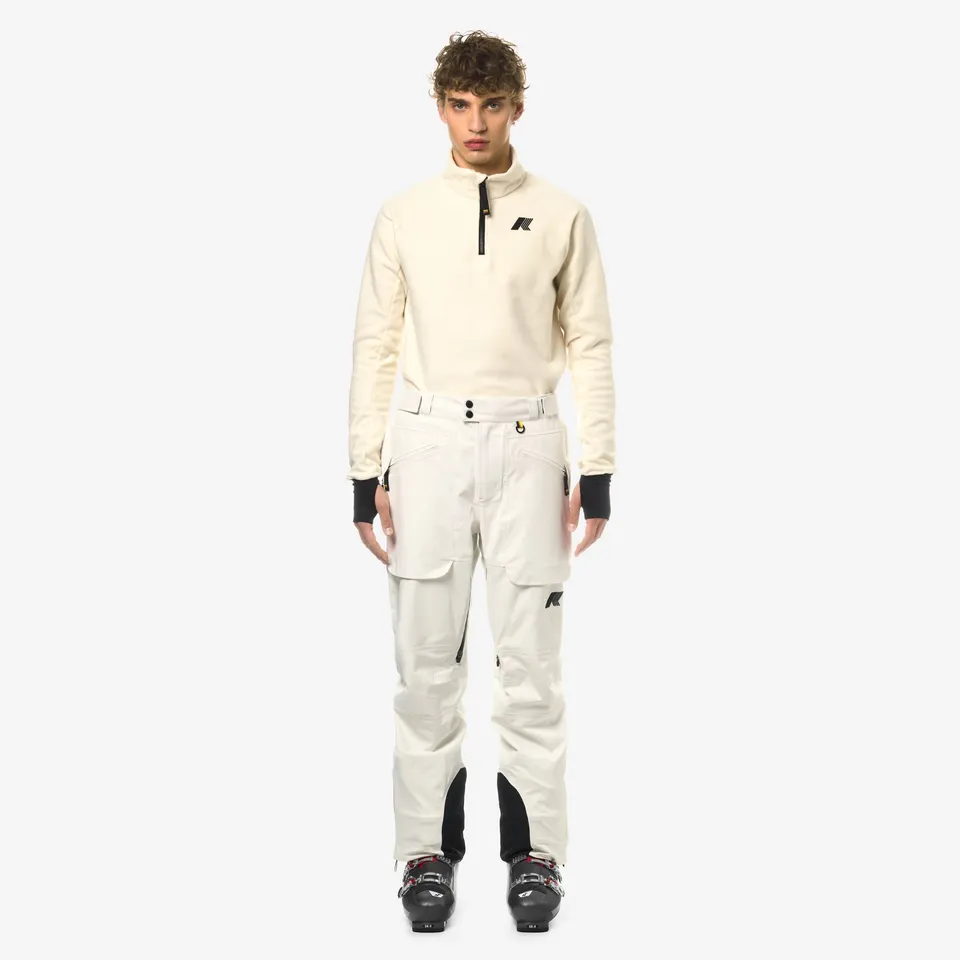 k-way-aussois-micro-twill-3-layers-pantalon-ski-homme-white-gardenia image 1