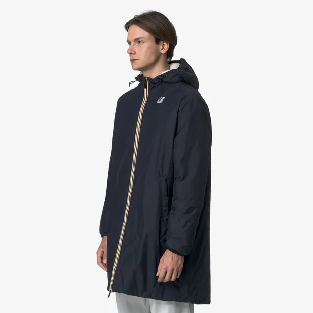 k-way-le-vrai-4-0-eiffel-east-orsetto-veste-3-4-unisexe-blue-depth image 1