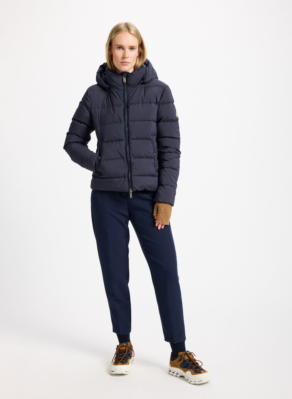 pyrenex-spoutnic-doudoune-femme-capuche-amovible-bleu-fonc image 2