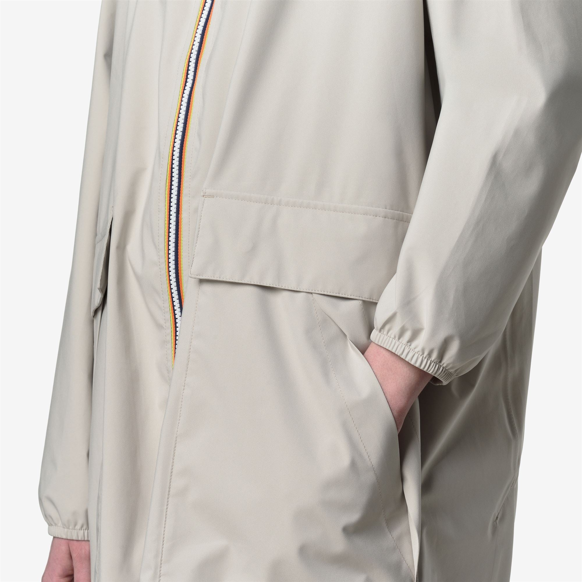 k-way-pernilla-stretch-dot-veste-longue-femme-beige-lt image 4