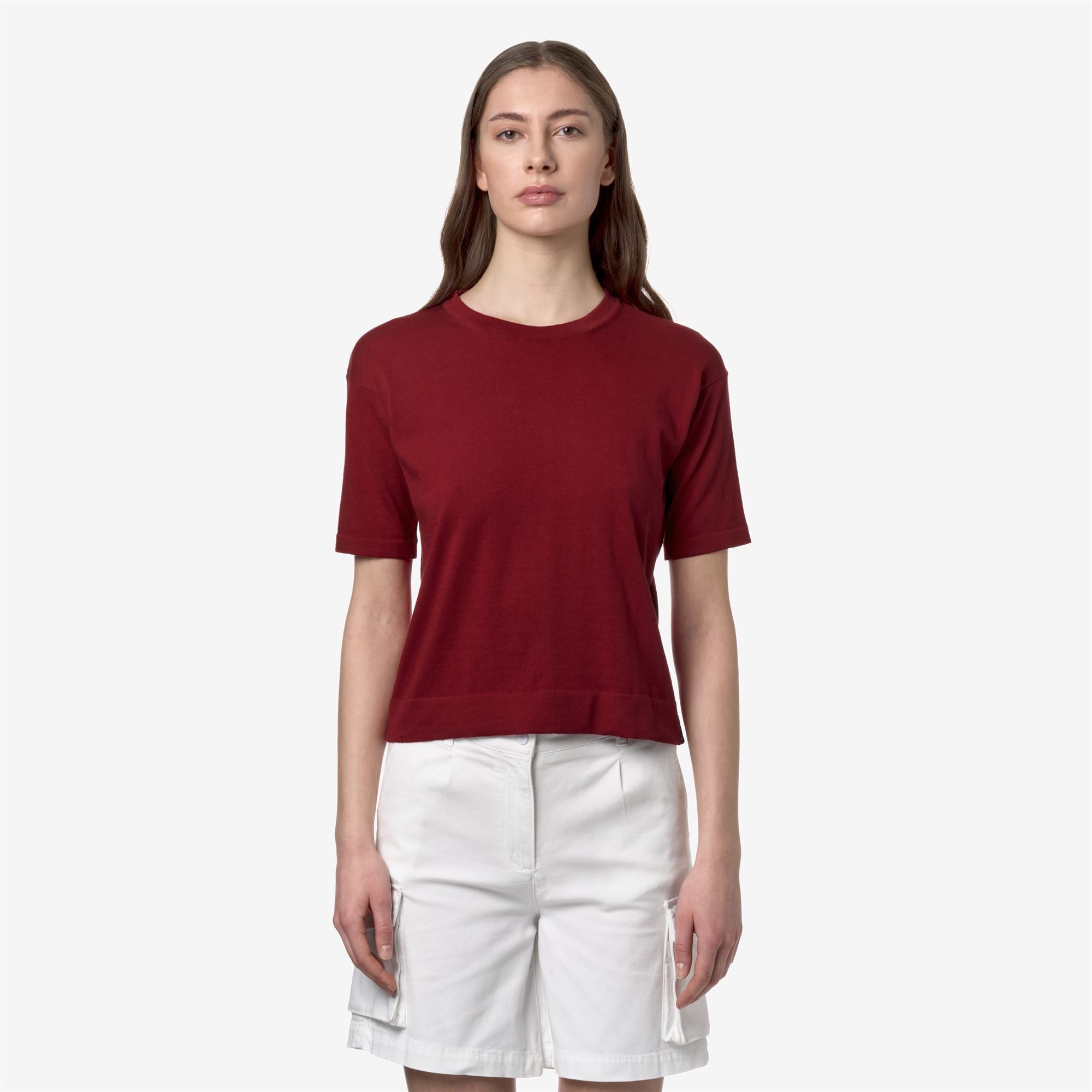 k-way-esmer-pull-over-femme-red-dk image 1