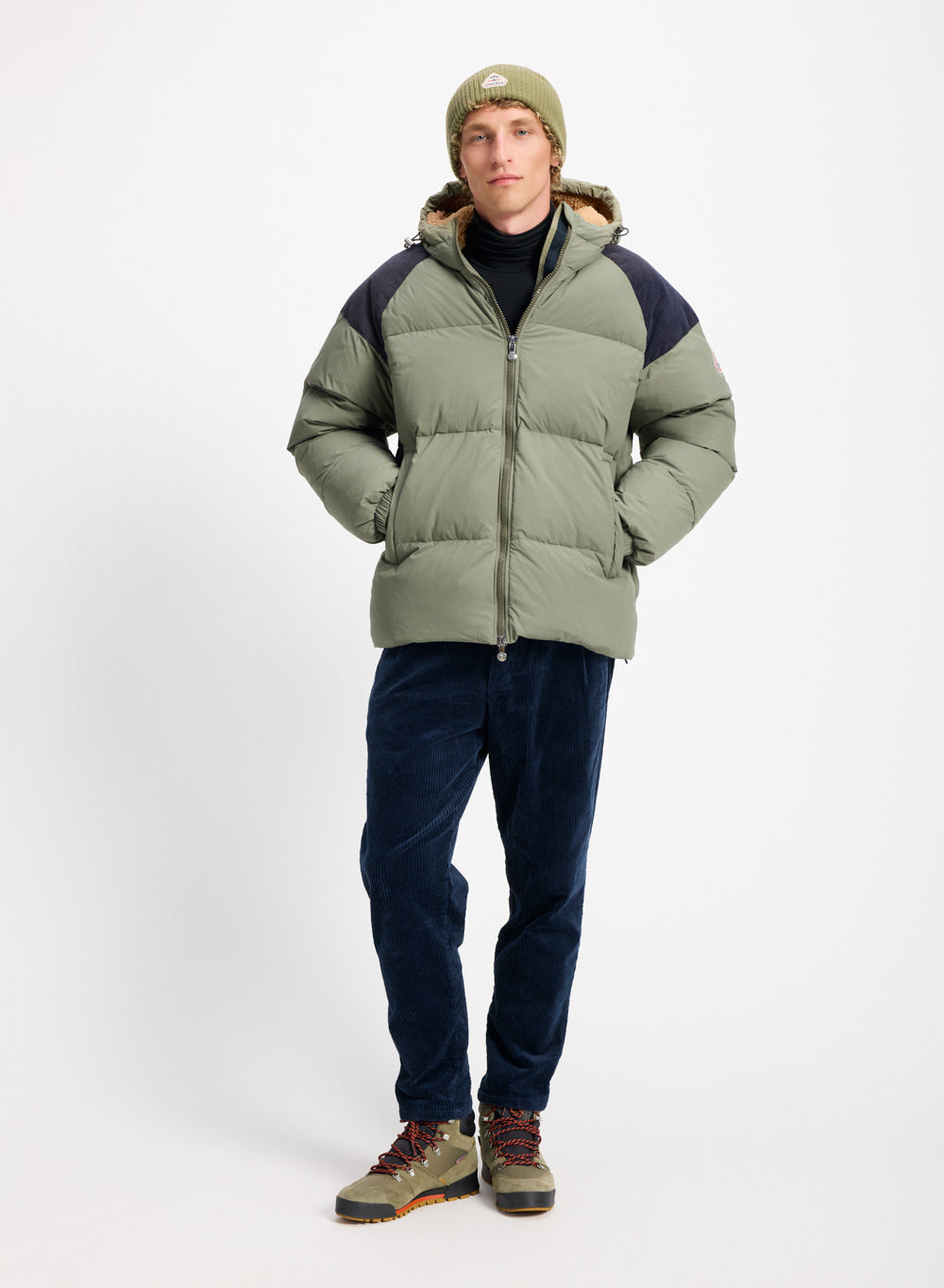 pyrenex-retro-sten-doudoune-unisexe-capuche-kaki image 4