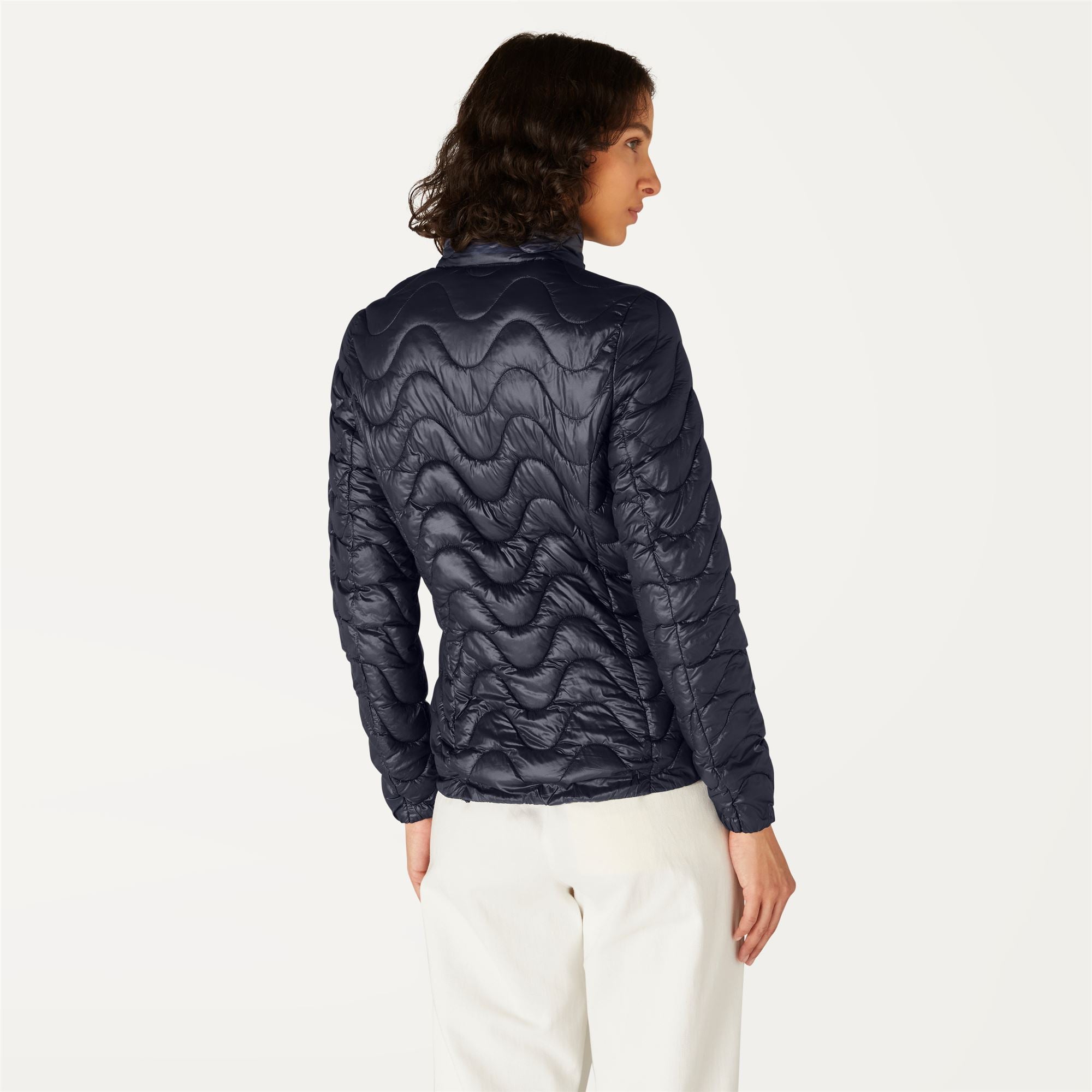 k-way-violette-quilted-warm-veste-courte-femme-blue-depth image 3