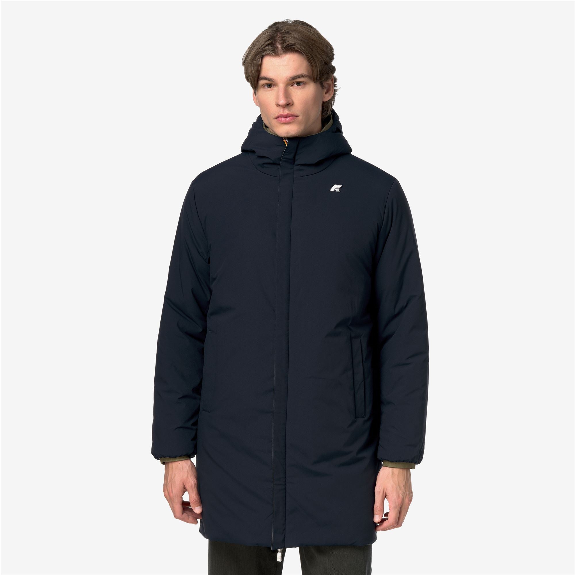 k-way-jacob-st-warm-double-veste-3-4-homme-r-versible-vert-arm-e image 7