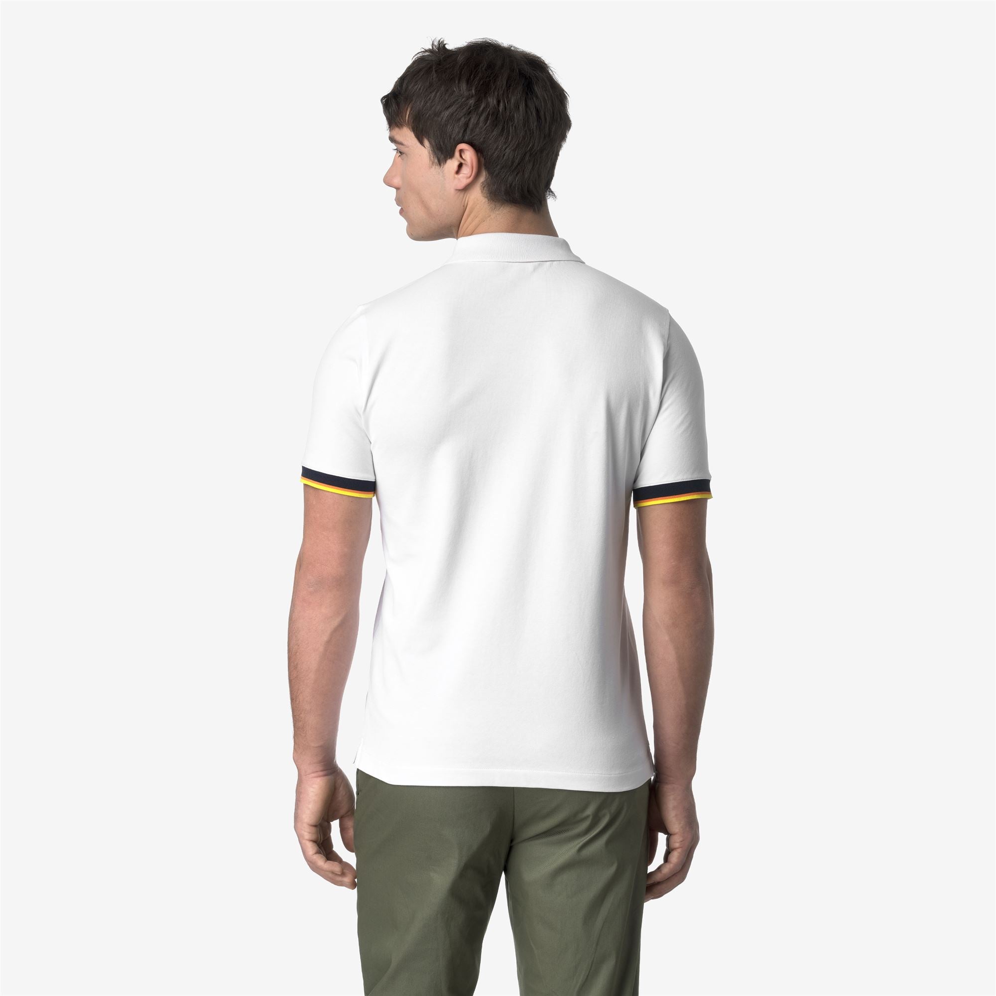 k-way-vincent-pique-slim-polo-homme-white image 3