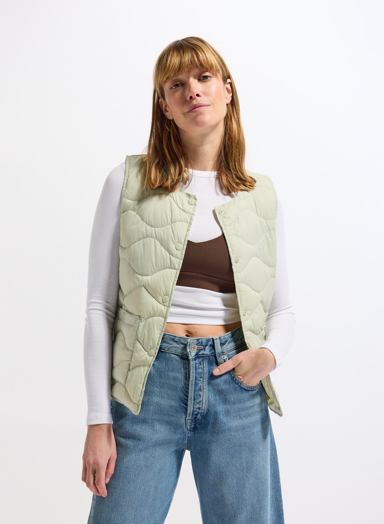 pyrenex-orite-vest-gilet-sans-manches-femme-verte-pastel-ultra-l-ger image 3