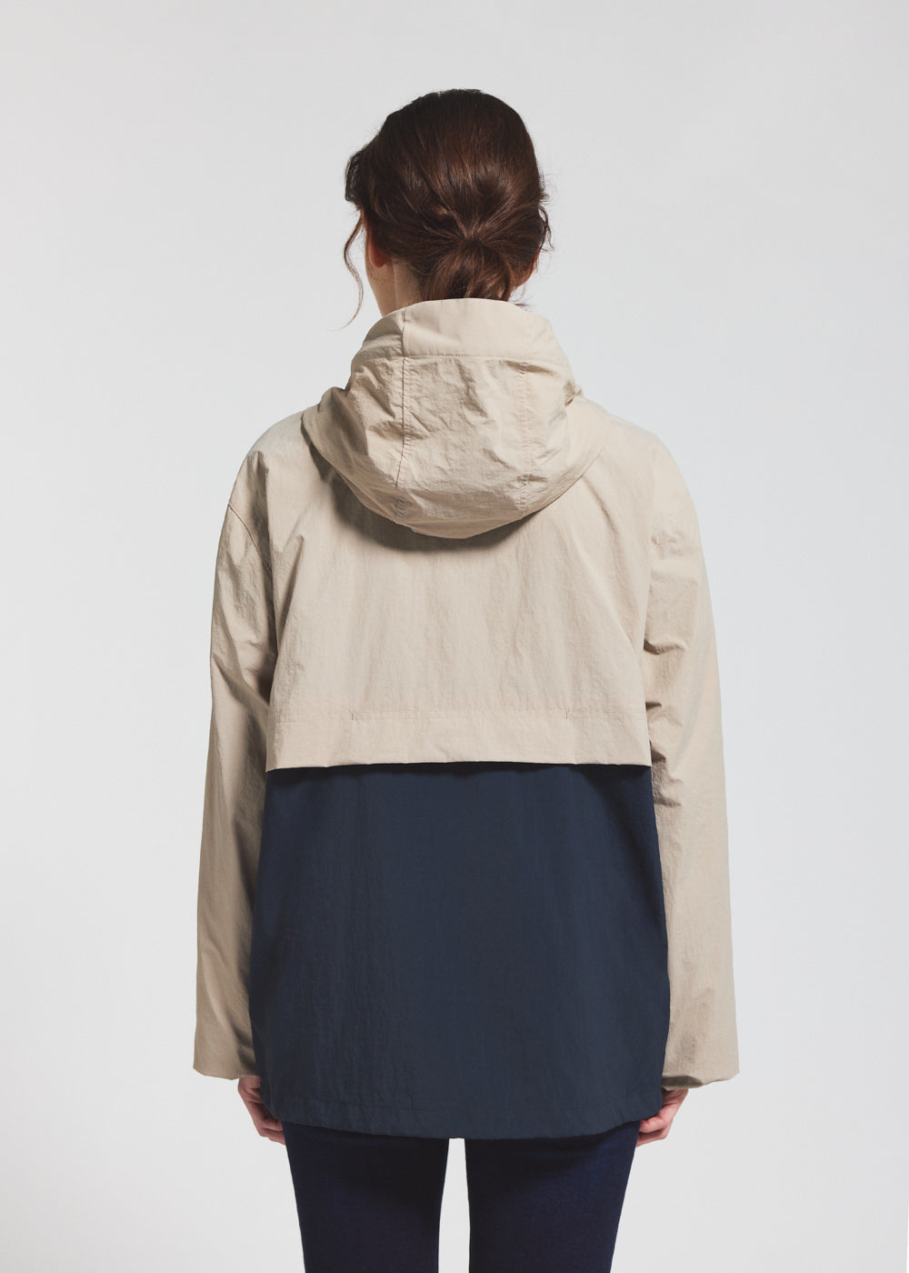 coupe-vent-unisexe-capuche-pyrenex-soulere-beige image 7