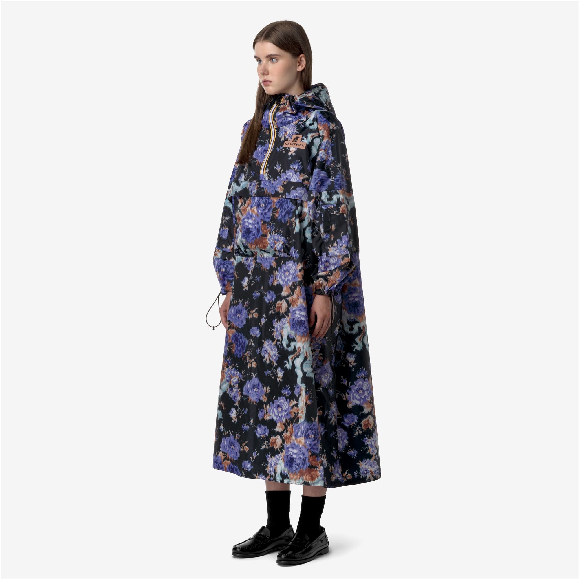 k-way-therel-graphic-uj-poncho-unisexe-cobalt image 2