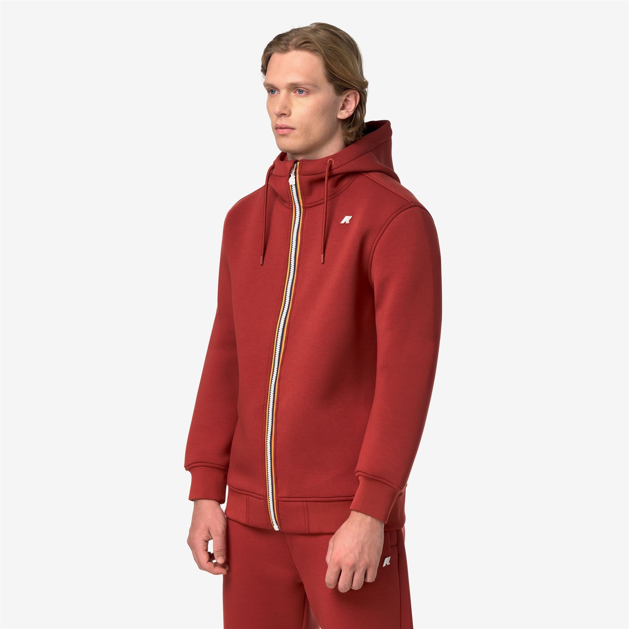 k-way-rainer-spacer-polaire-veste-homme-red-dk-chili image 2