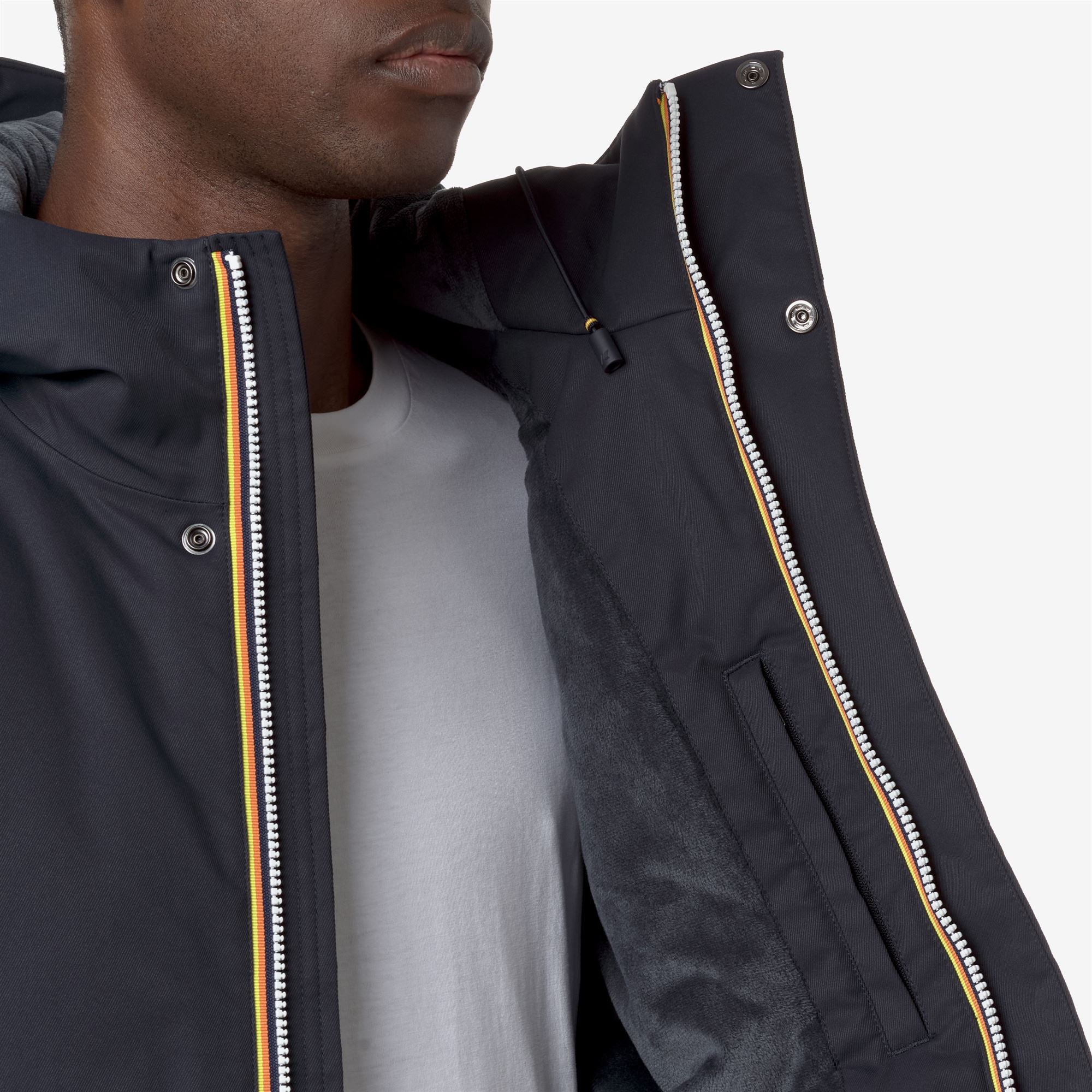 k-way-jacko-twill-marmotta-veste-courte-homme-blue-d-blue-a image 4