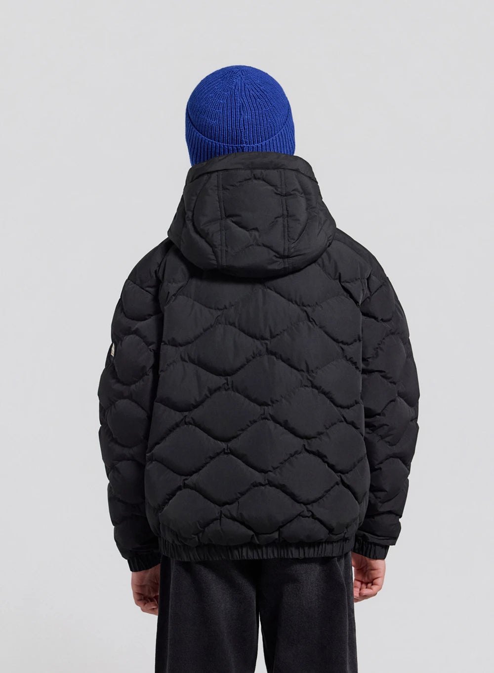 pyrenex-beille-doudoune-bomber-capuche-enfant-noire image 8